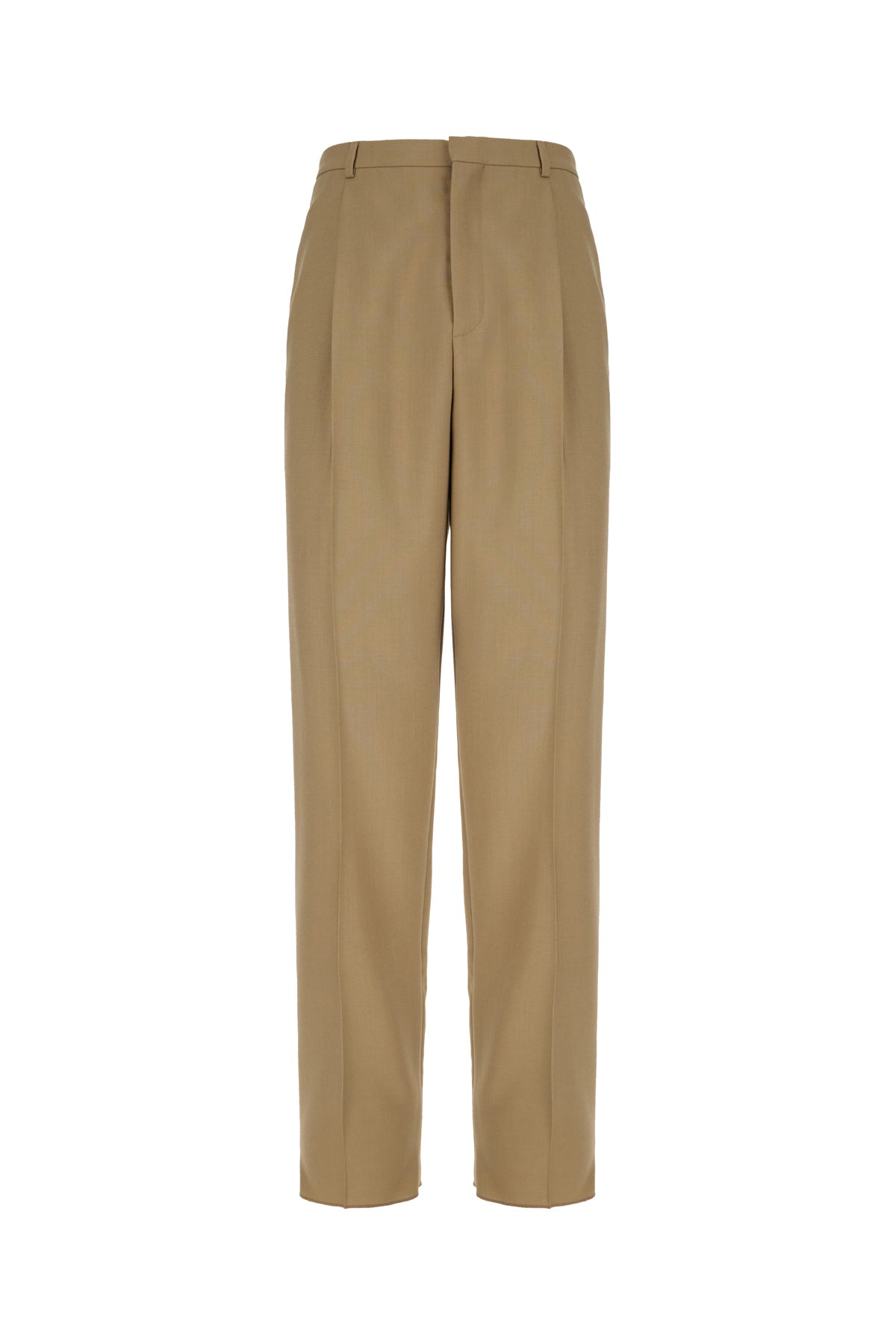 Saint Laurent Pantalone in misto lana verde salvia