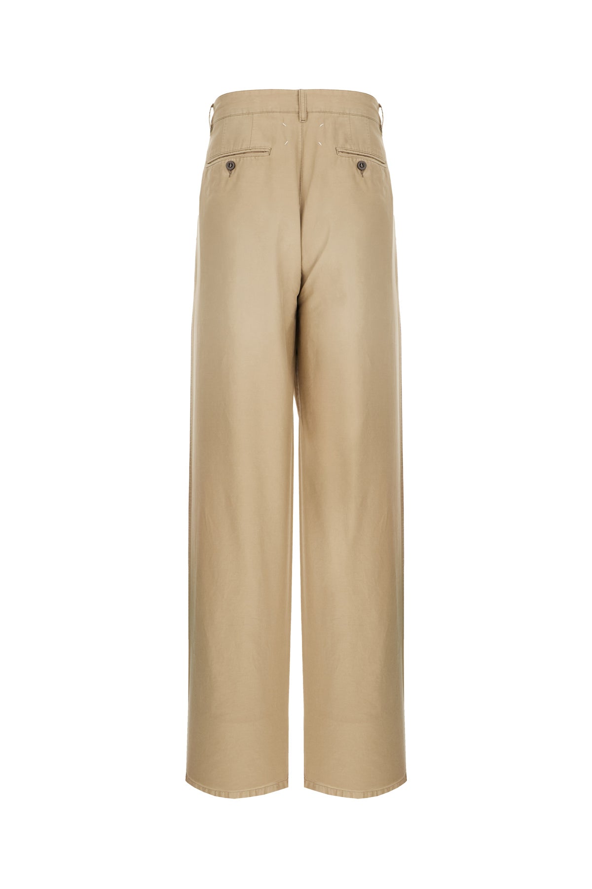 Maison Margiela Pantalone in cotone cappuccino, view 2