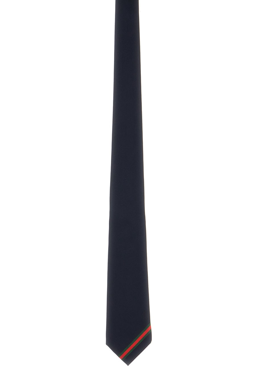 Gucci Cravatta in seta blu navy, view 3