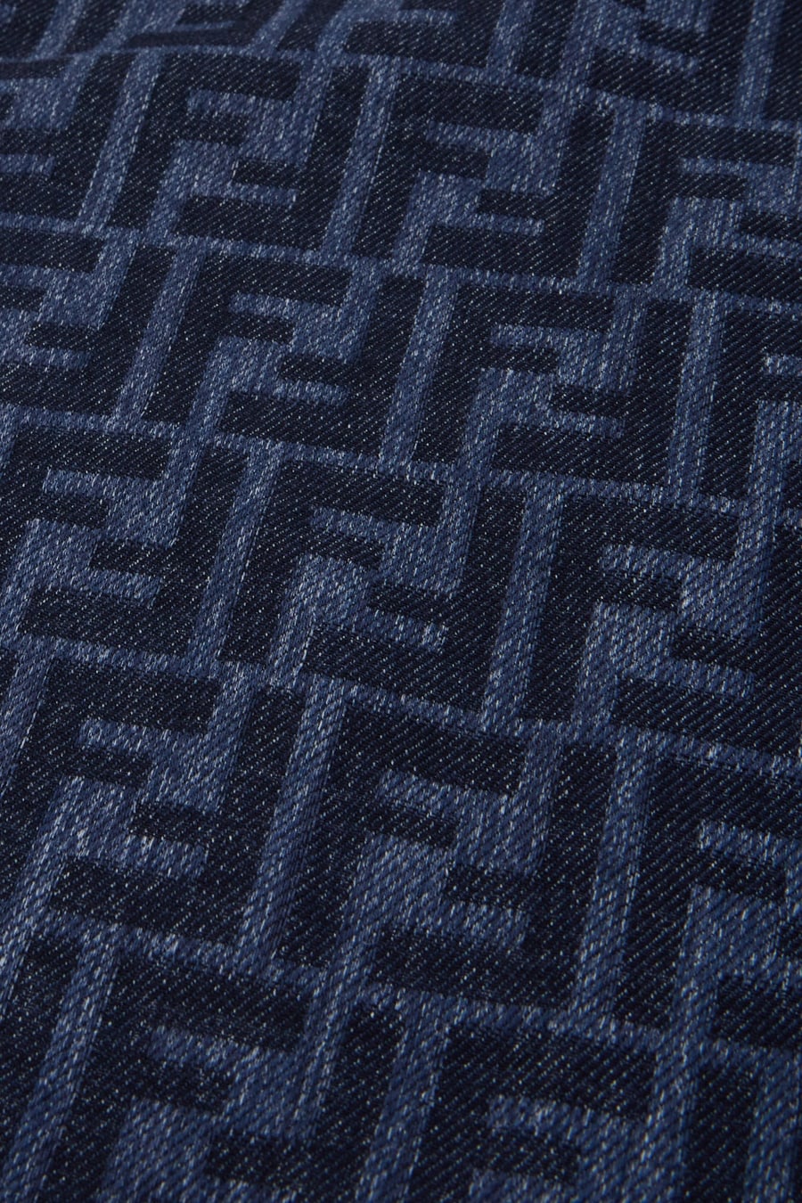 Fendi Sciarpa in misto cotone ricamato, view 3