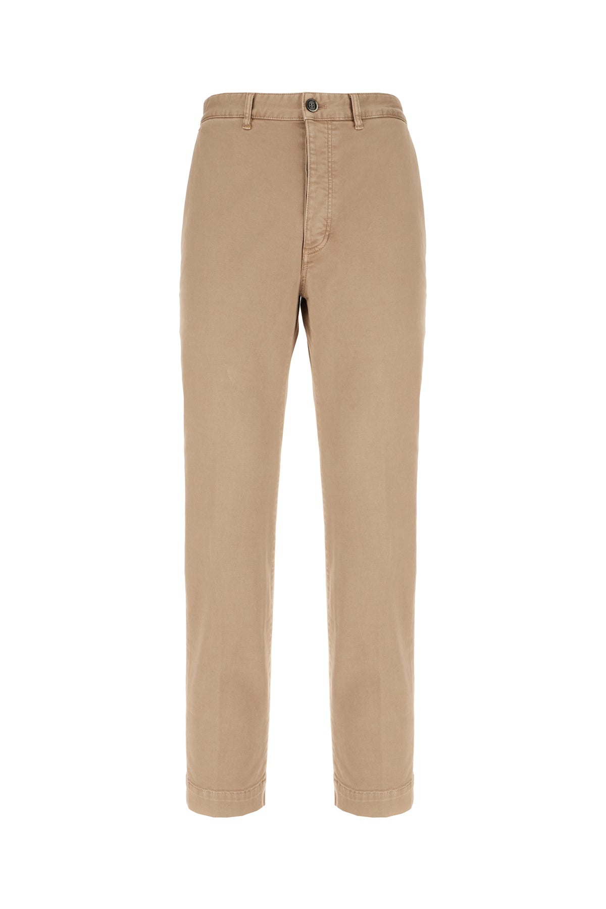 NINE IN THE MORNING Pantalone in cotone stretch biscotto