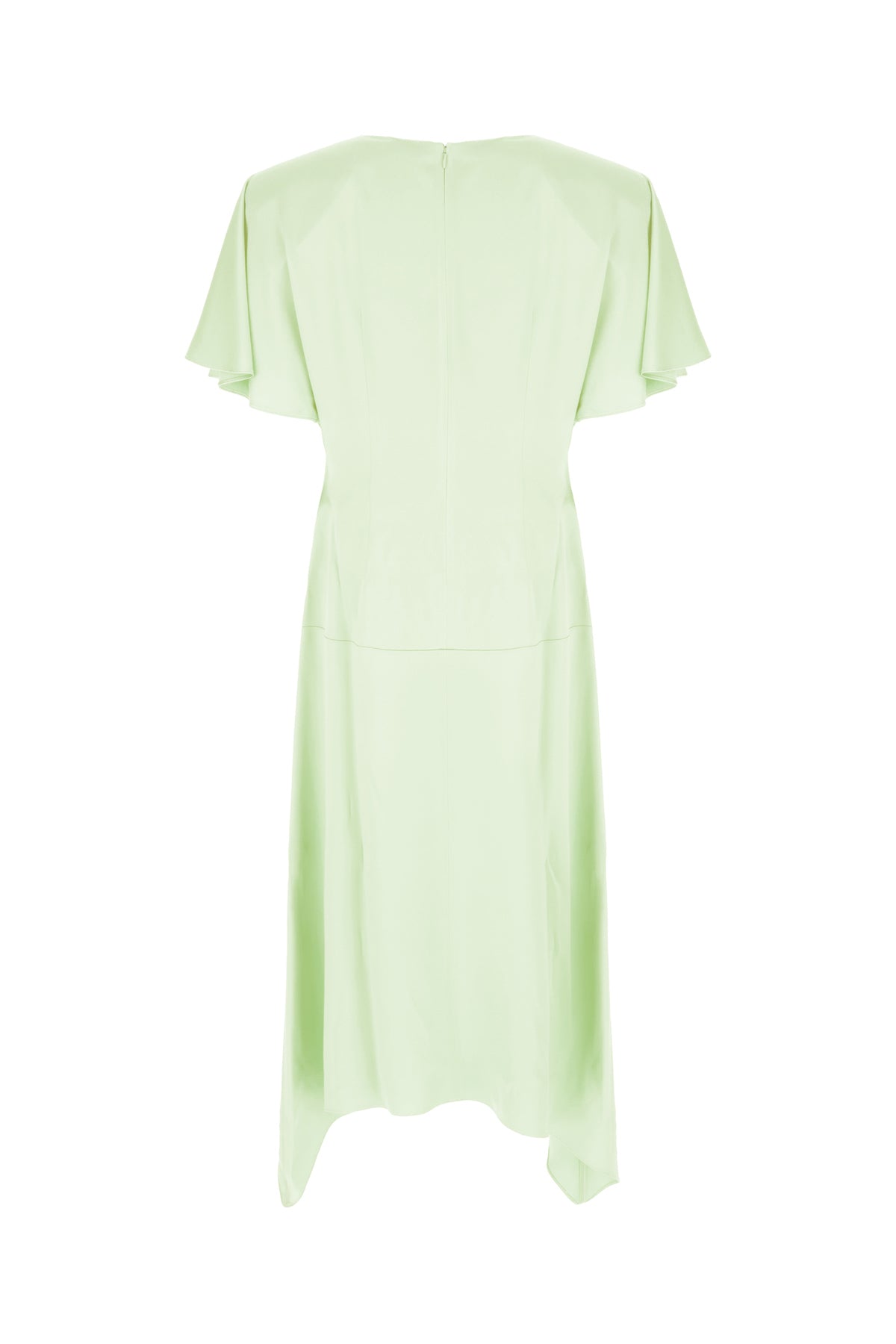 Stella McCartney Abito in misto acetato verde pastello, view 2