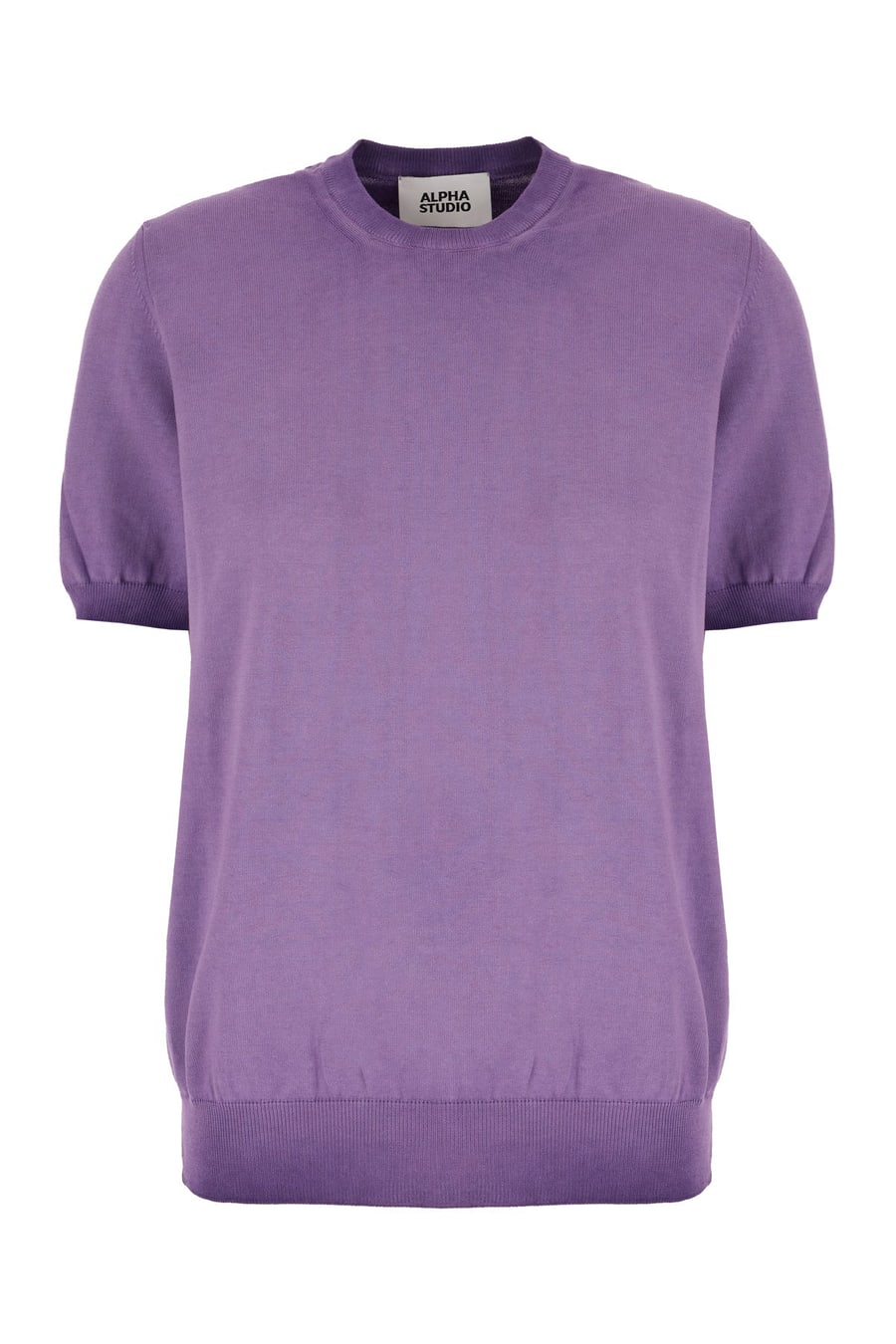 ALPHA STUDIO Maglione in cotone viola