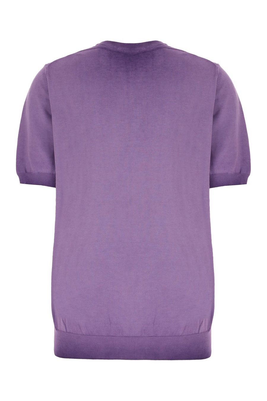 ALPHA STUDIO Maglione in cotone viola, view 2