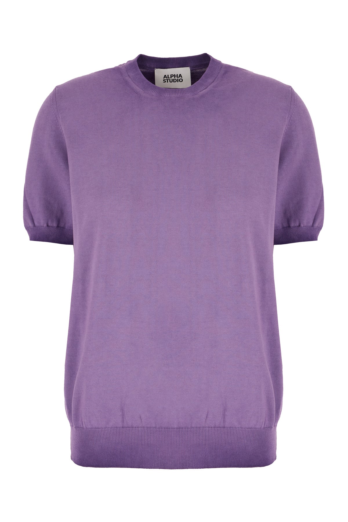 ALPHA STUDIO Maglione in cotone viola