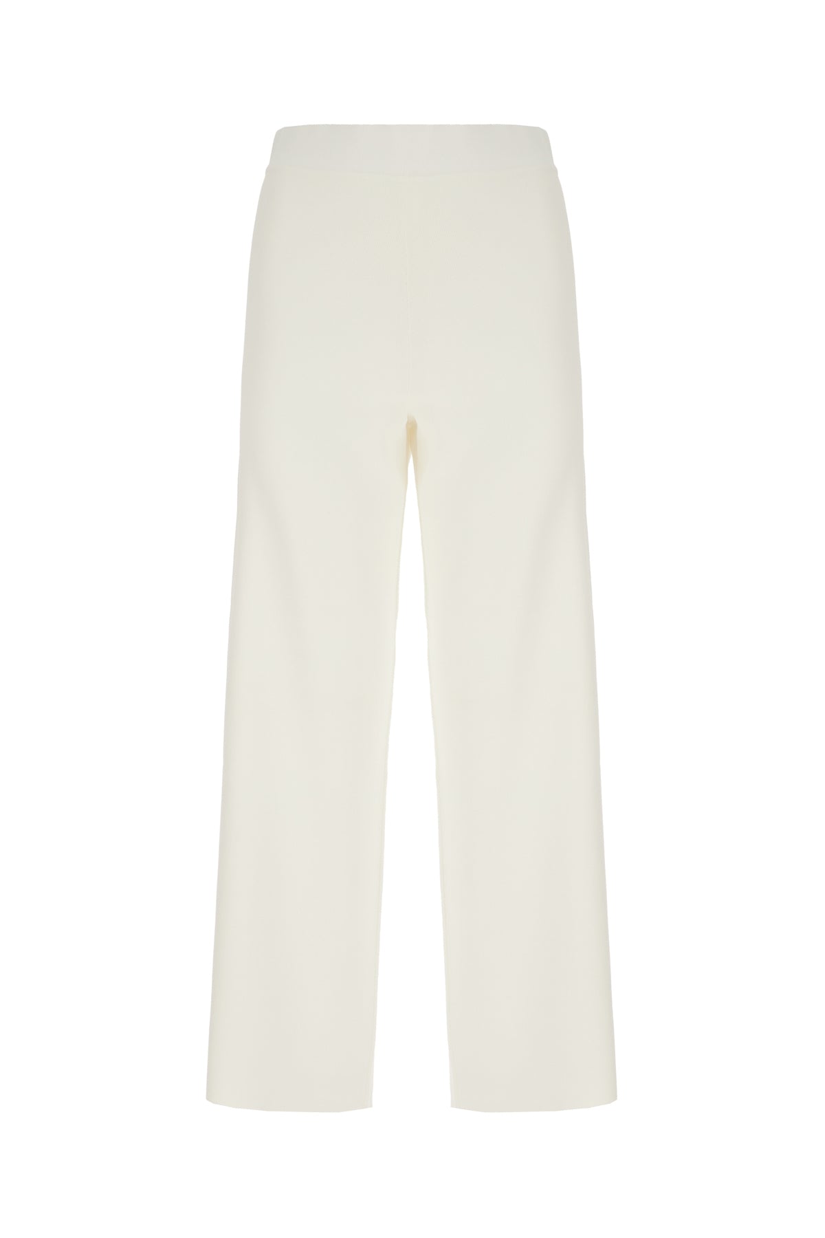 ALPHA STUDIO Pantalone in misto viscosa bianco