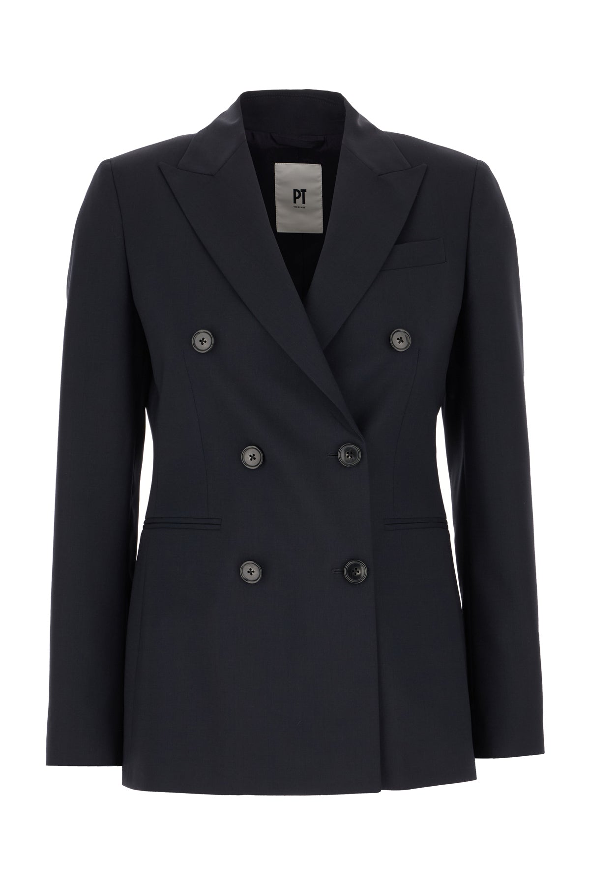 PT Torino Giacca in lana stretch blu navy