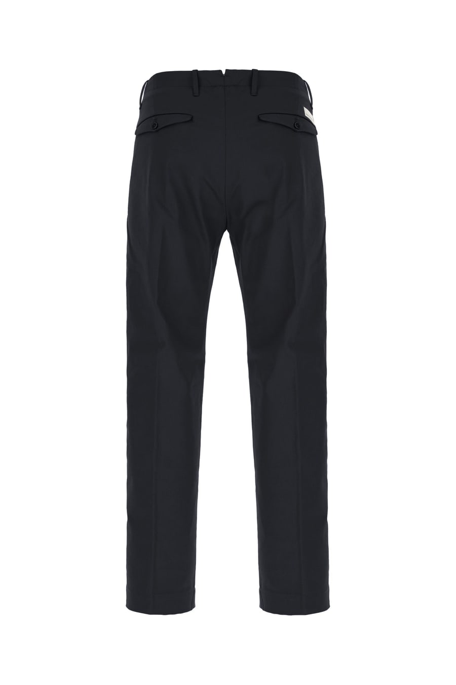 NINE IN THE MORNING Pantalone in cotone stretch blu navy, view 2