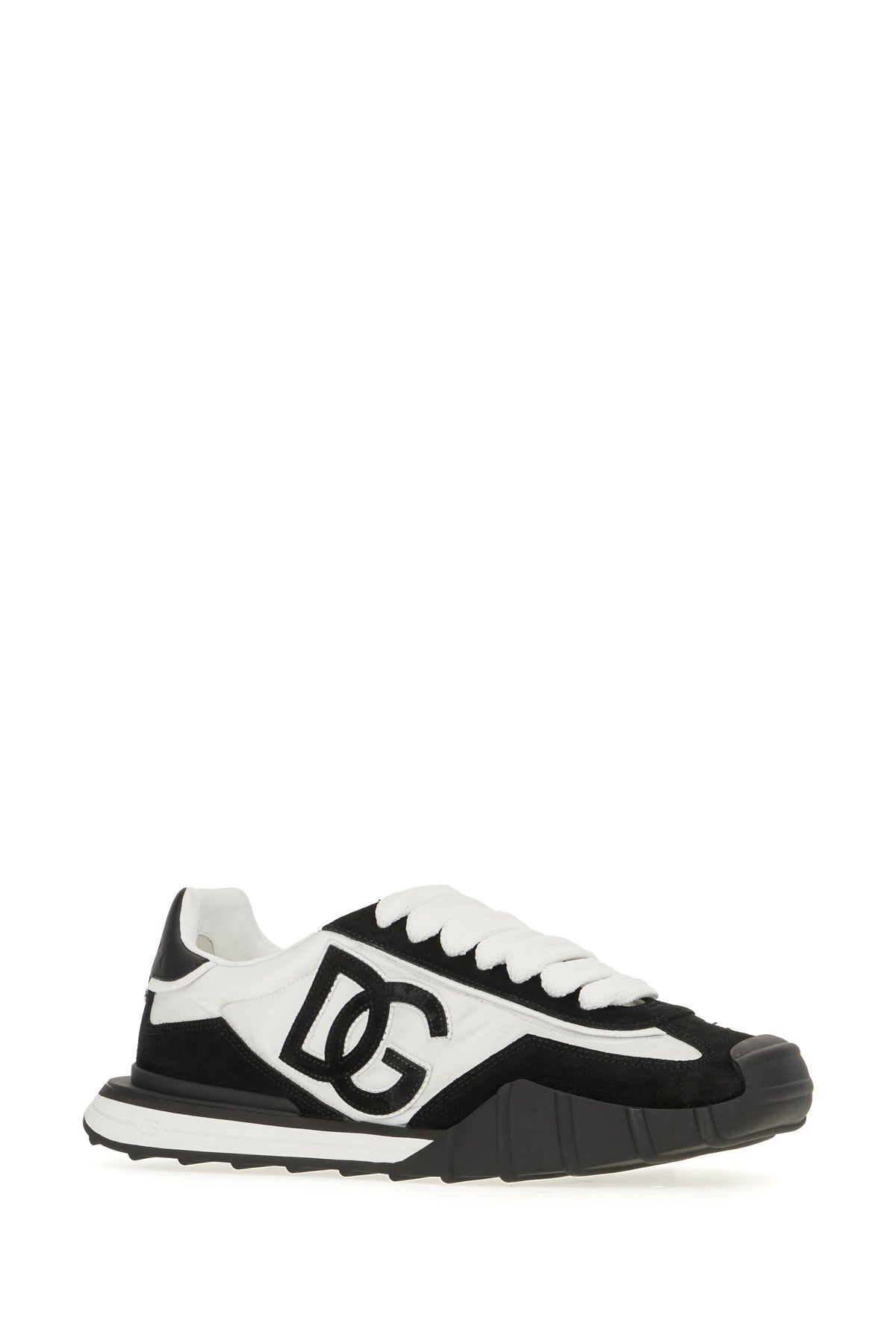 Dolce & Gabbana Sneakers DG Athletic bicolor in pelle scamosciata e nylon, view 2