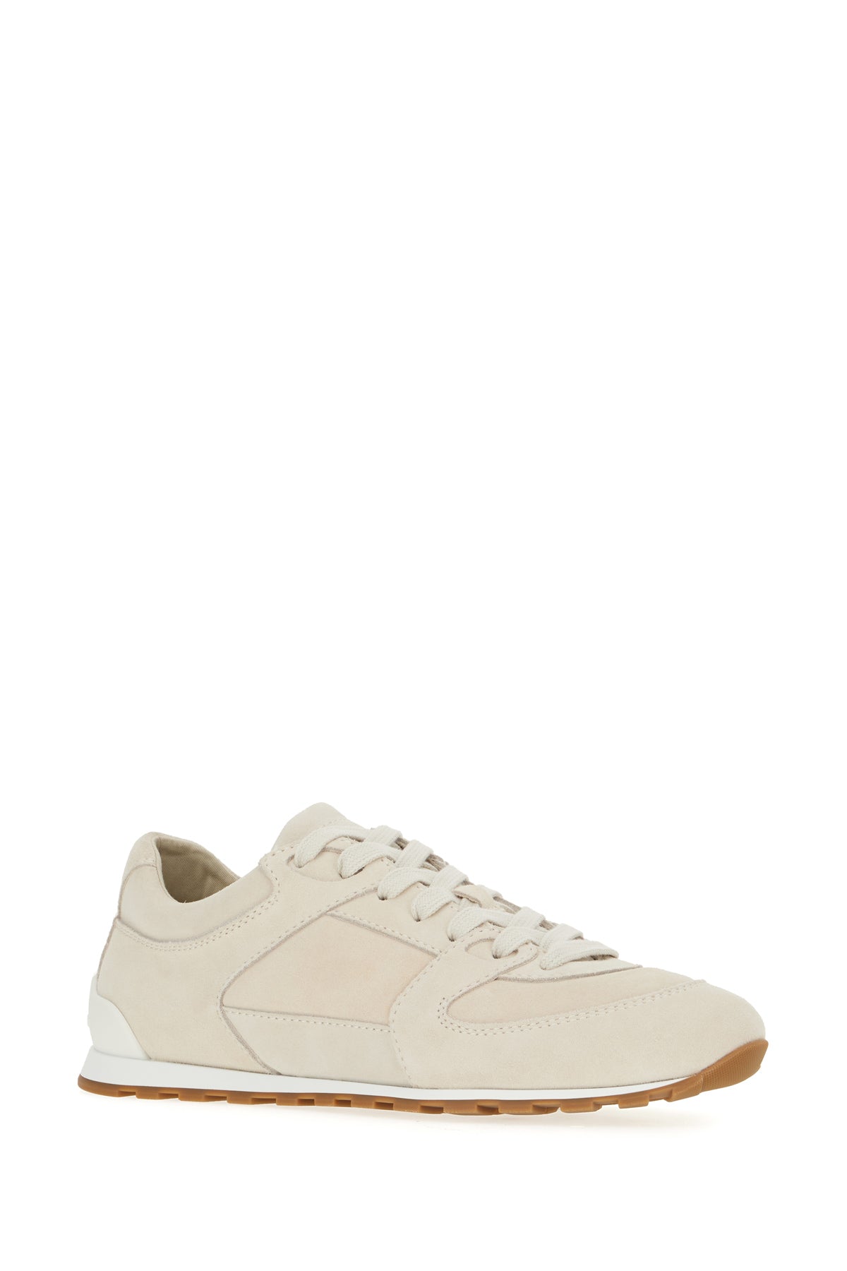 Brunello Cucinelli Sneakers in pelle scamosciata sabbia, view 2