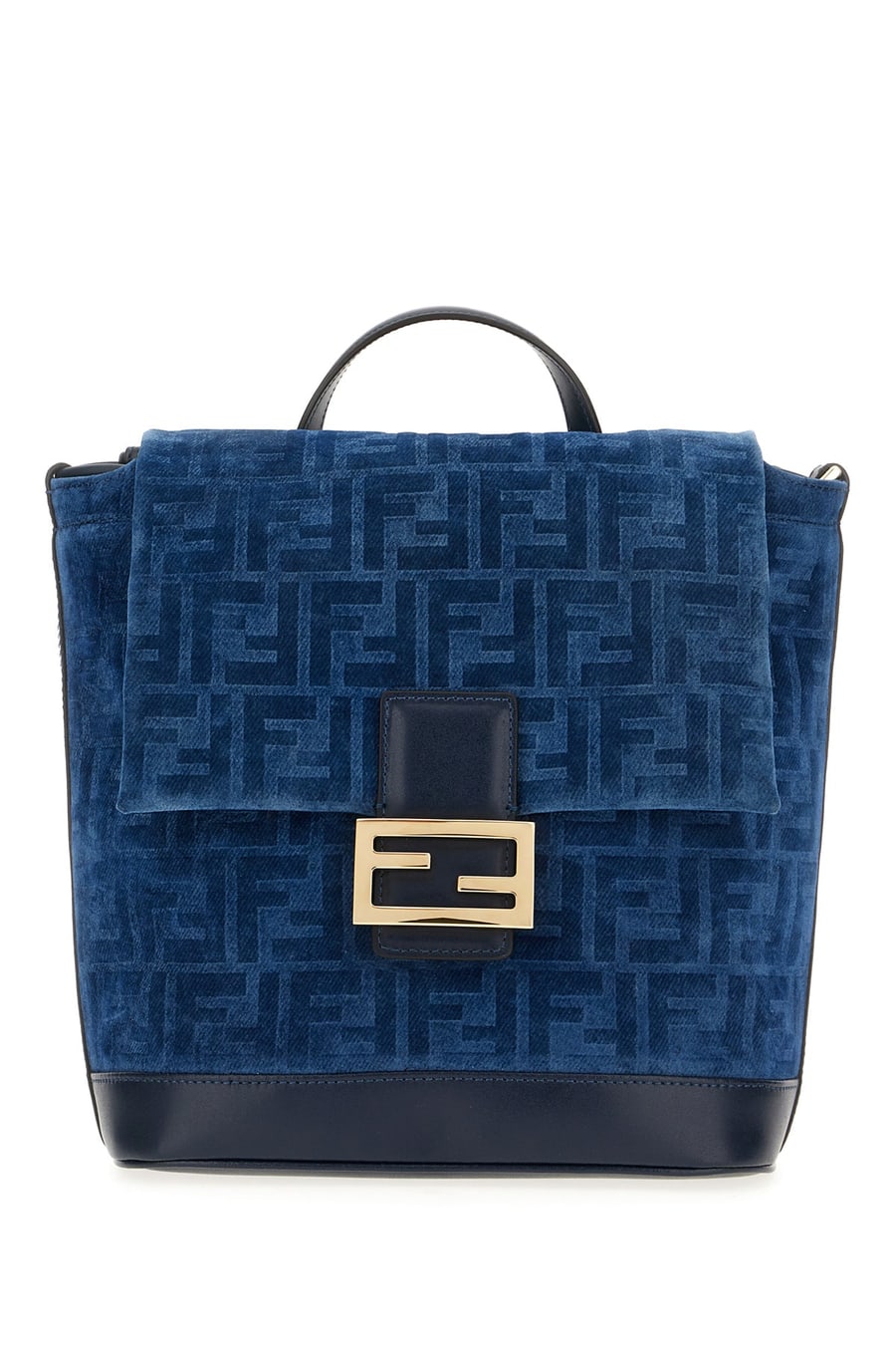 Fendi Zaino in velluto blu