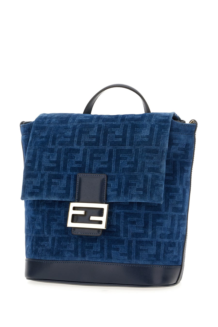 Fendi Zaino in velluto blu, view 2