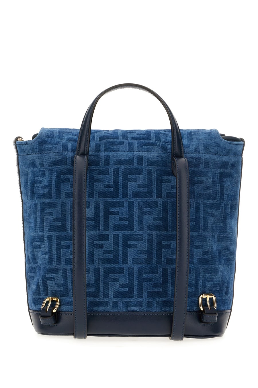 Fendi Zaino in velluto blu, view 3