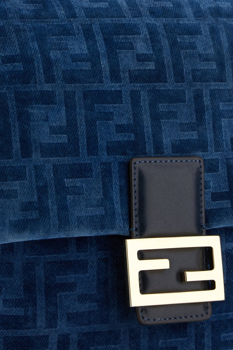 Fendi Zaino in velluto blu, view 4
