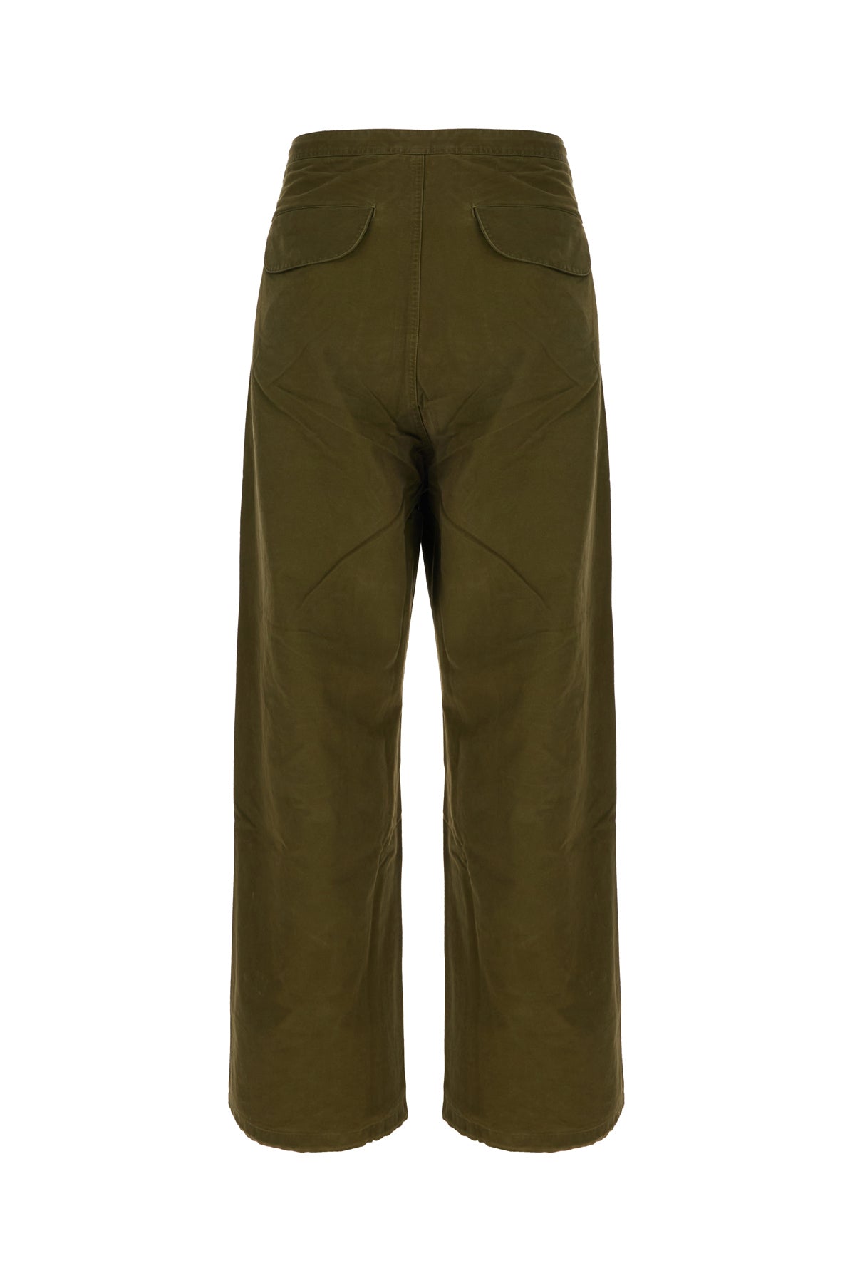 Entire Studios Pantalone cargo in cotone verde militare, view 2