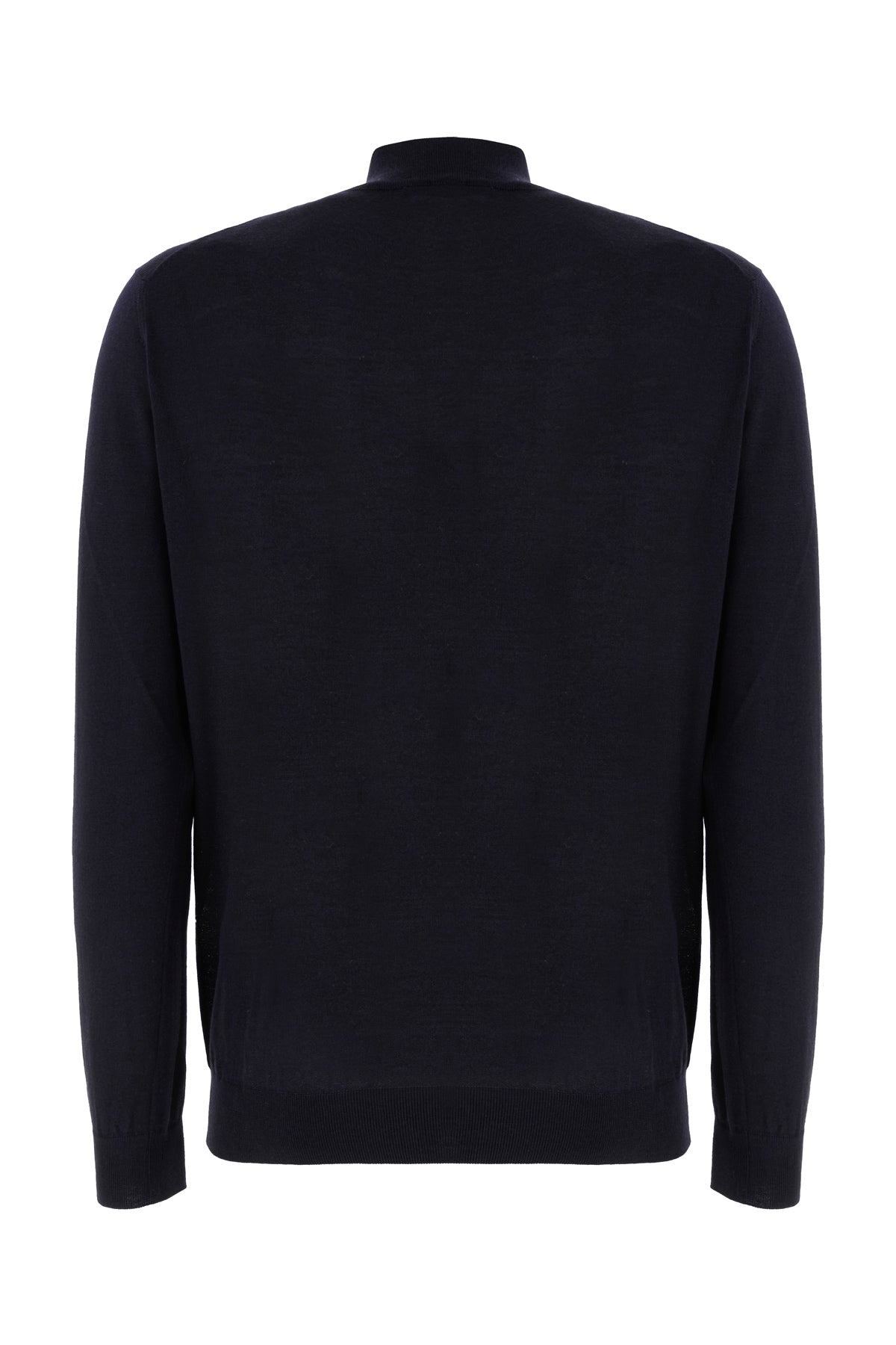 MALO Maglione in misto lana blu notte, view 2