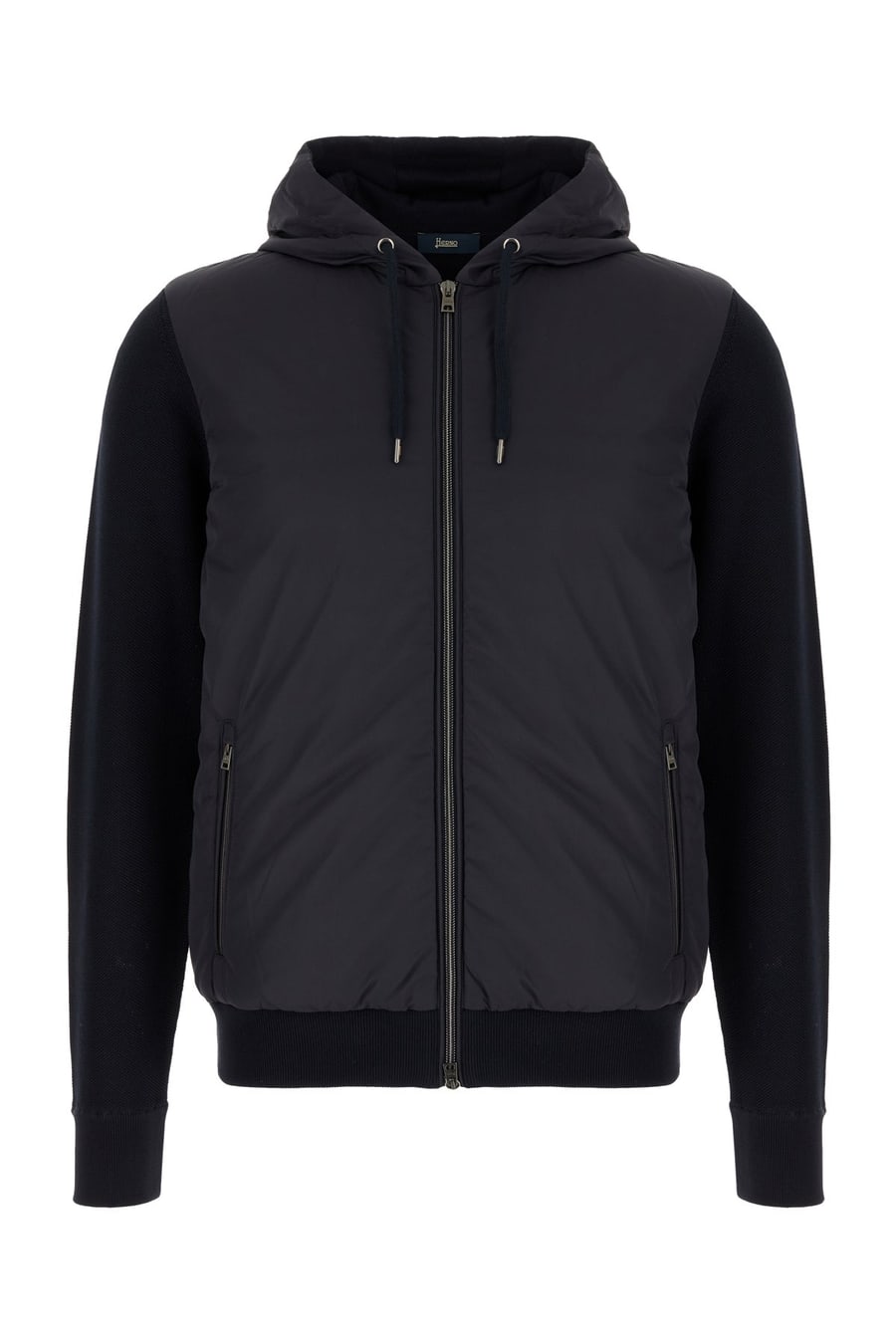 Herno Cardigan in cotone blu notte