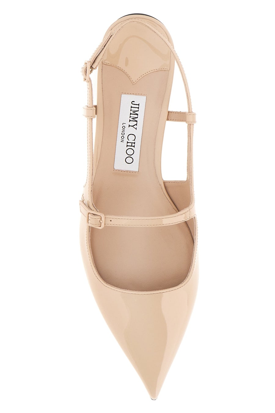 Jimmy Choo Ballerine Didi in pelle rosa carne, view 4