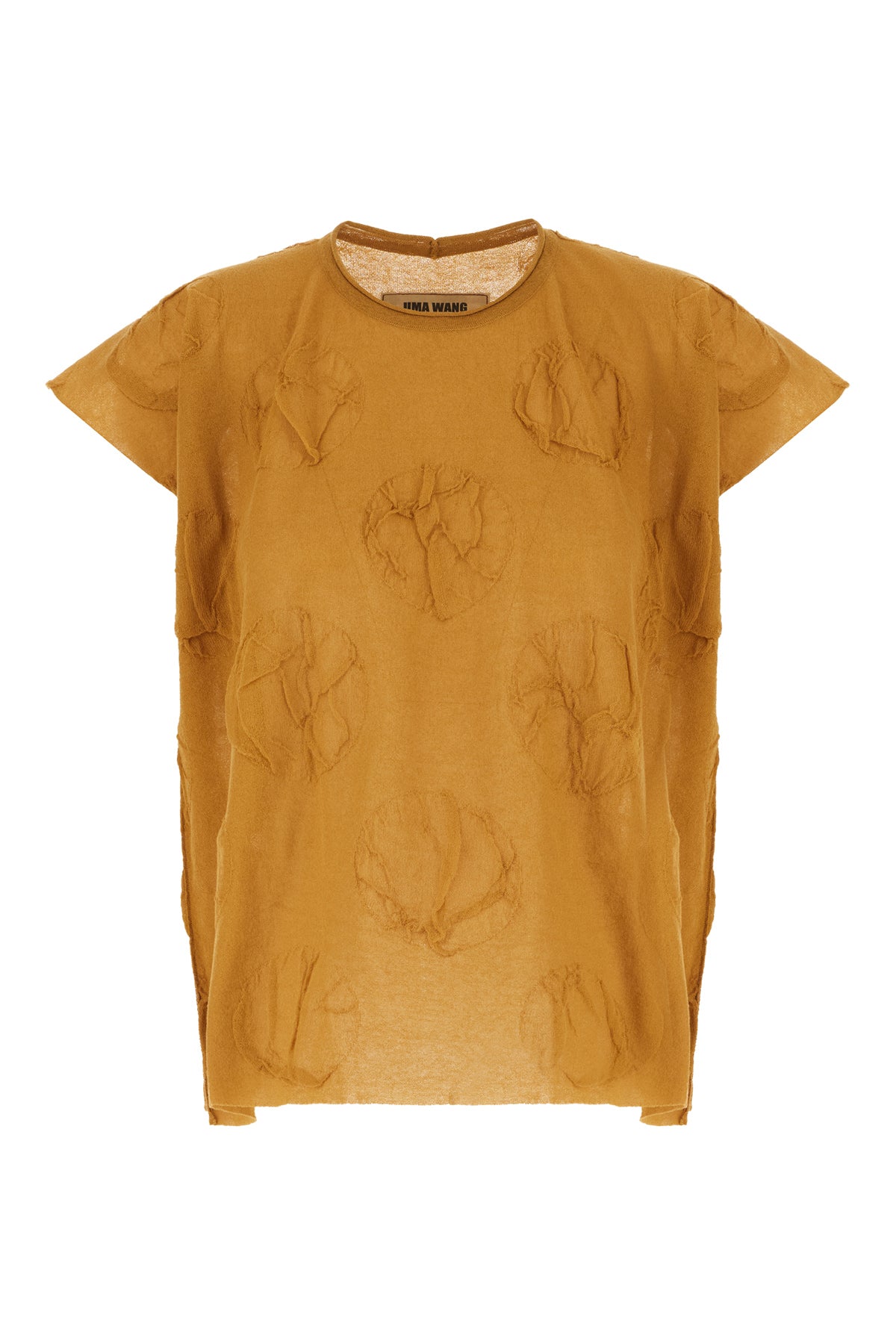 UMA WANG Maglione in misto cotone ocra