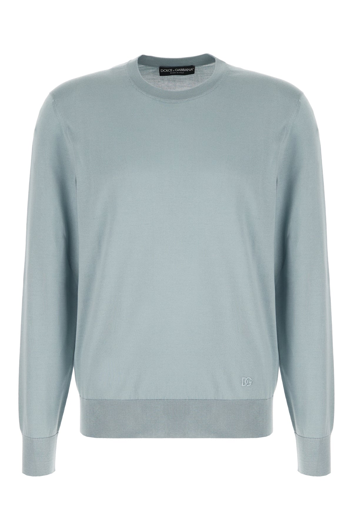 Dolce & Gabbana Maglione in seta azzurro pastello