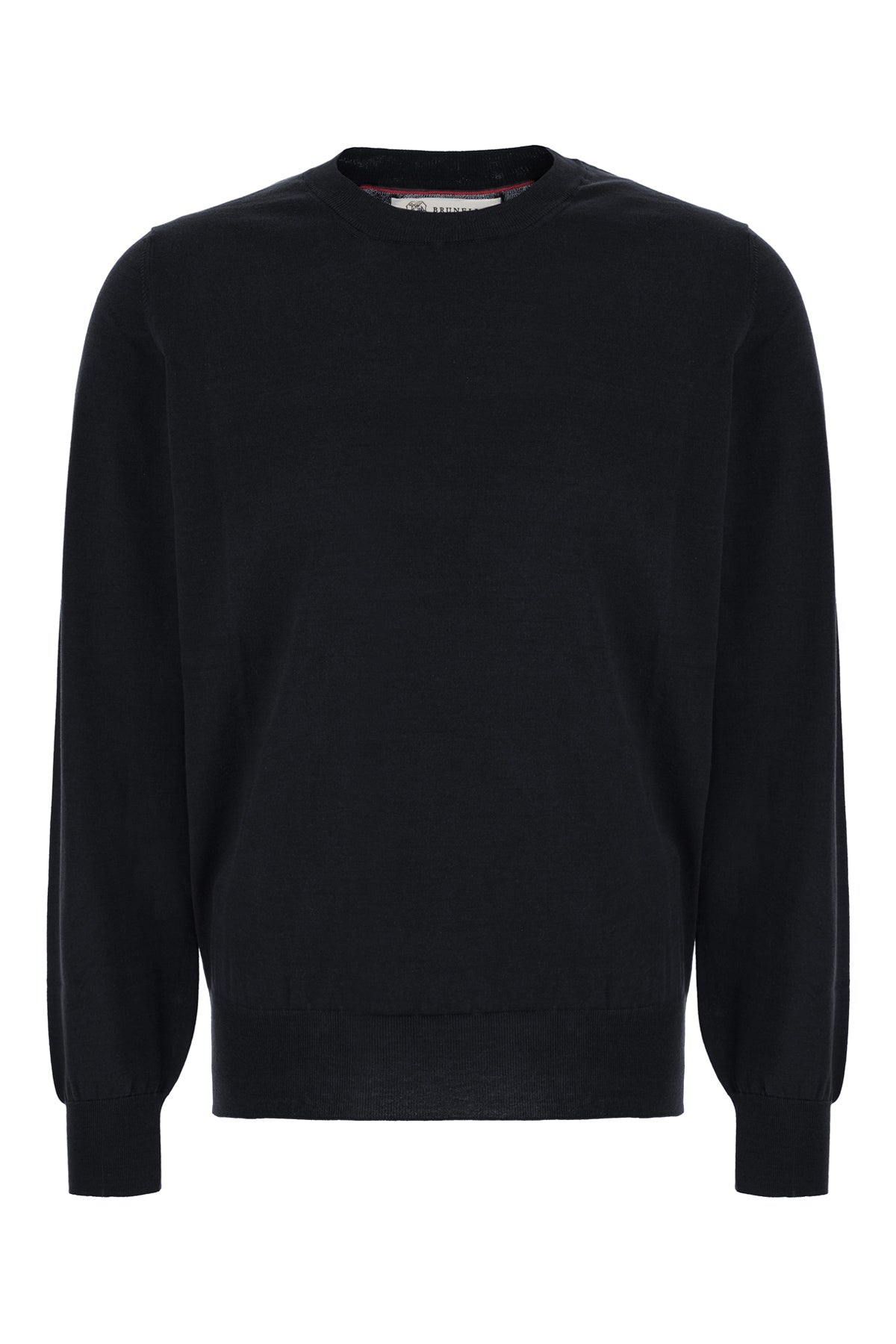 Brunello Cucinelli Maglione in misto seta blu notte
