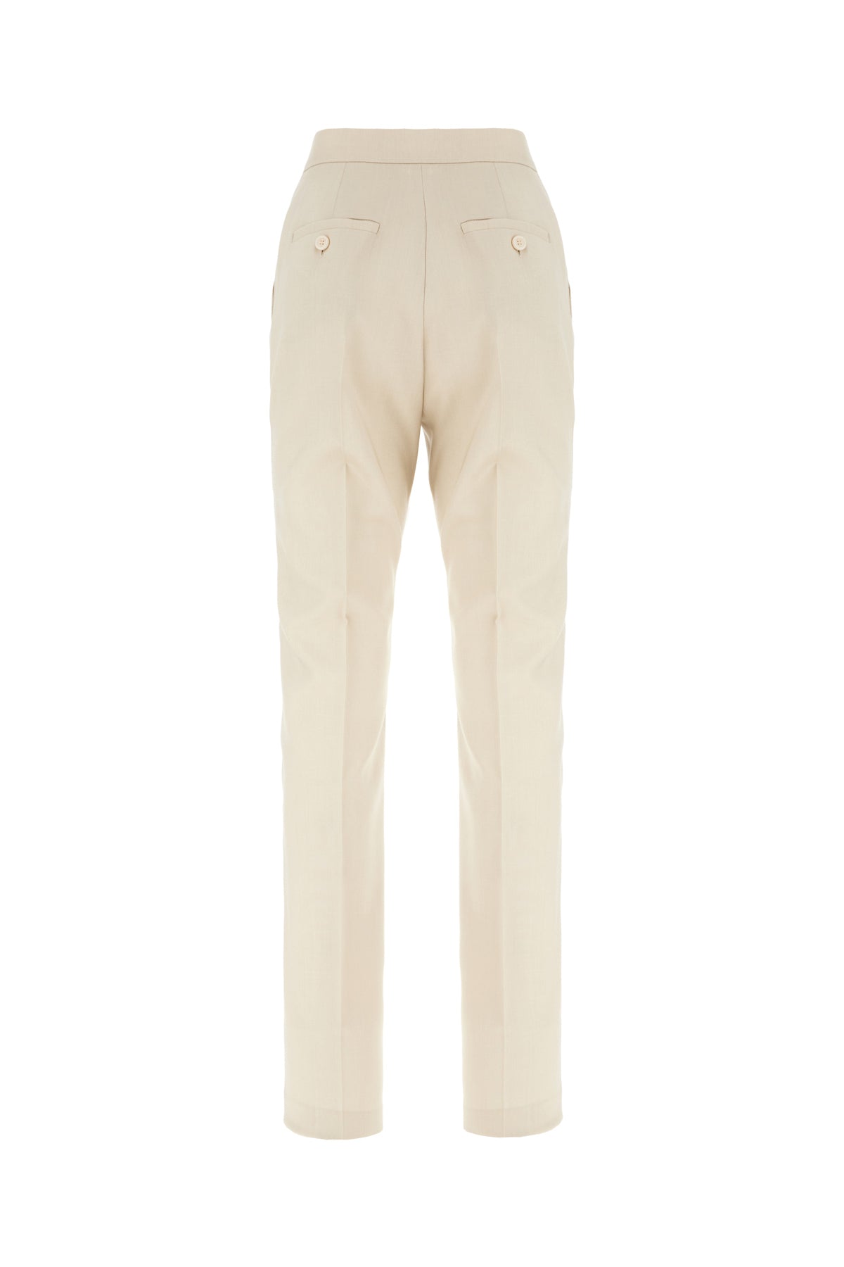 Max Mara Pantalone in misto lana sabbia, view 2