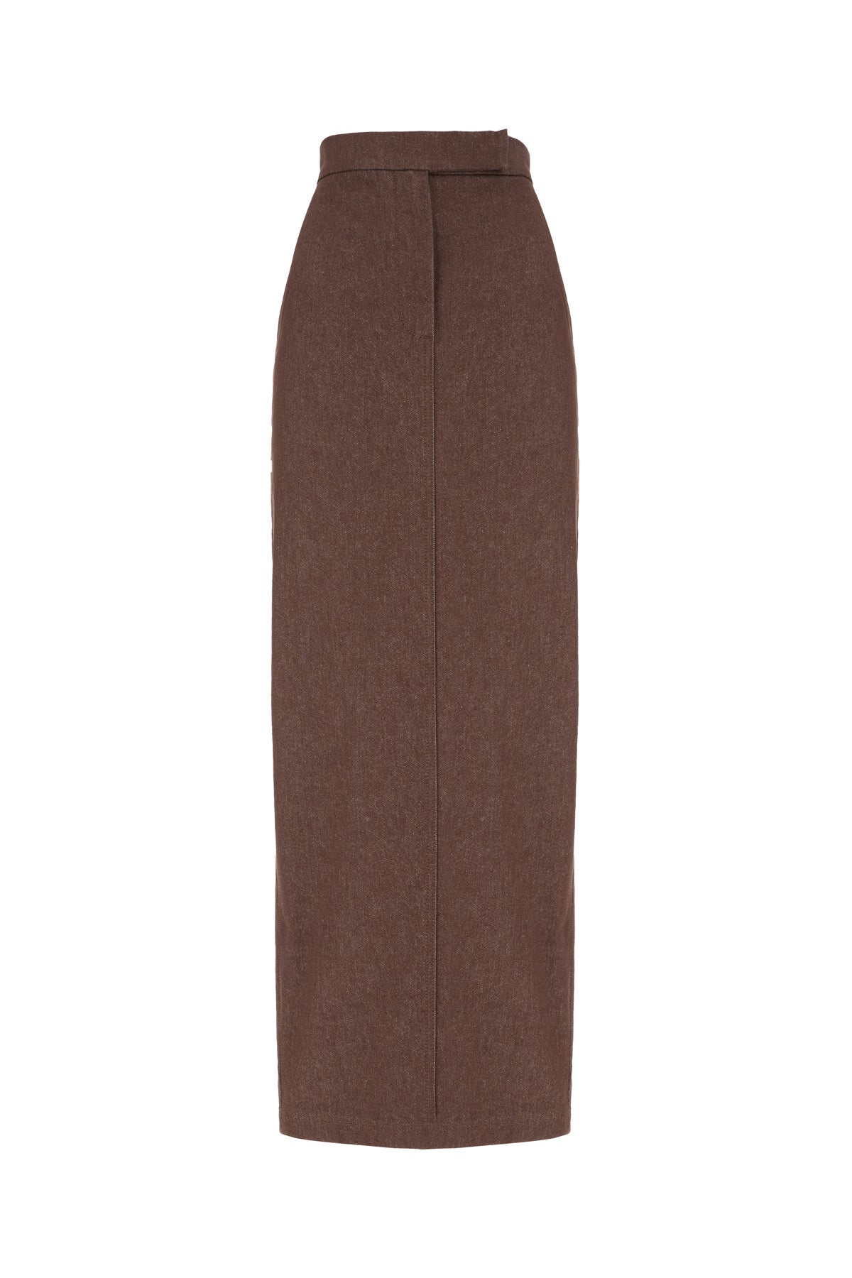 Max Mara Gonna in denim cioccolato