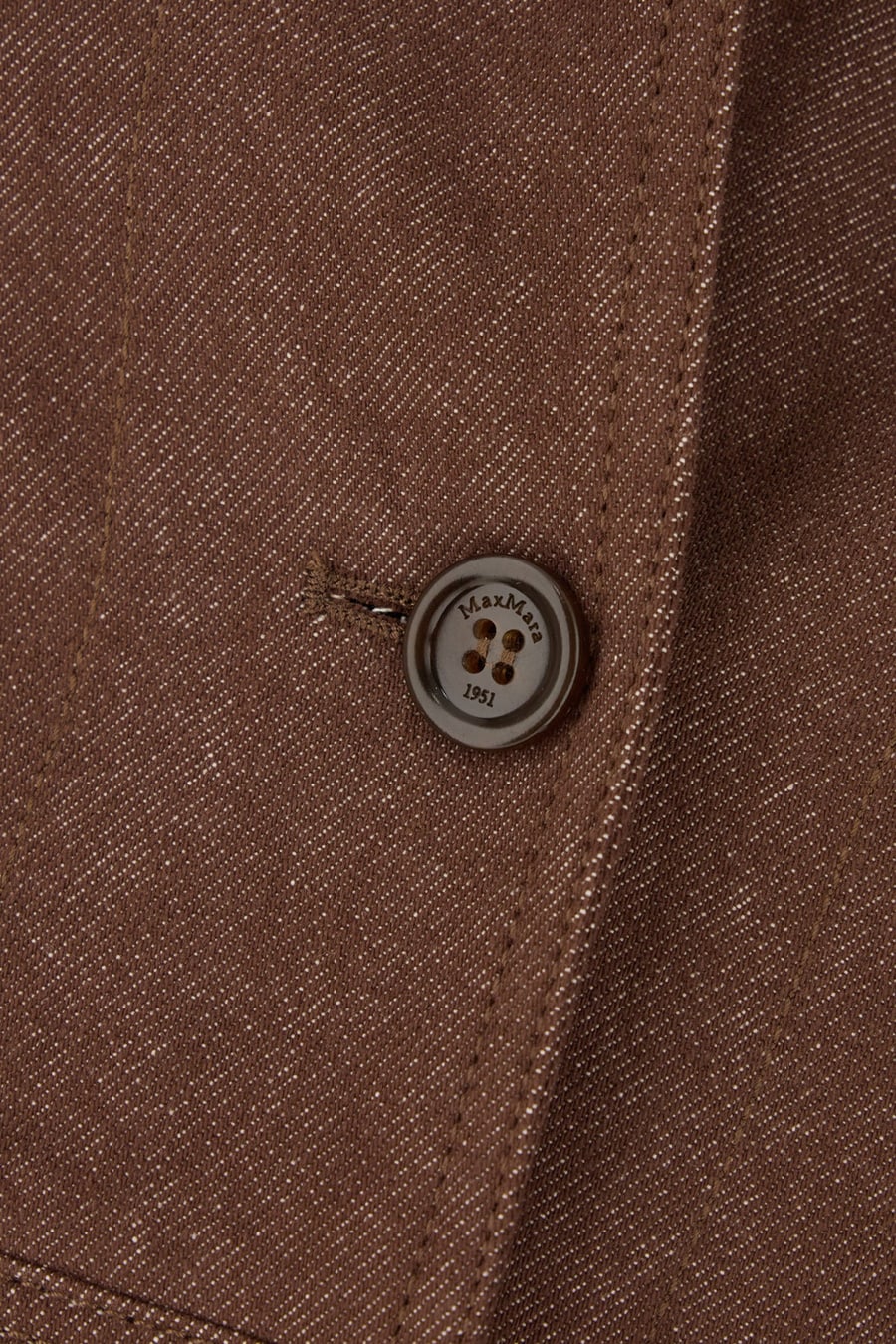 Max Mara Giacca in denim marrone, view 3