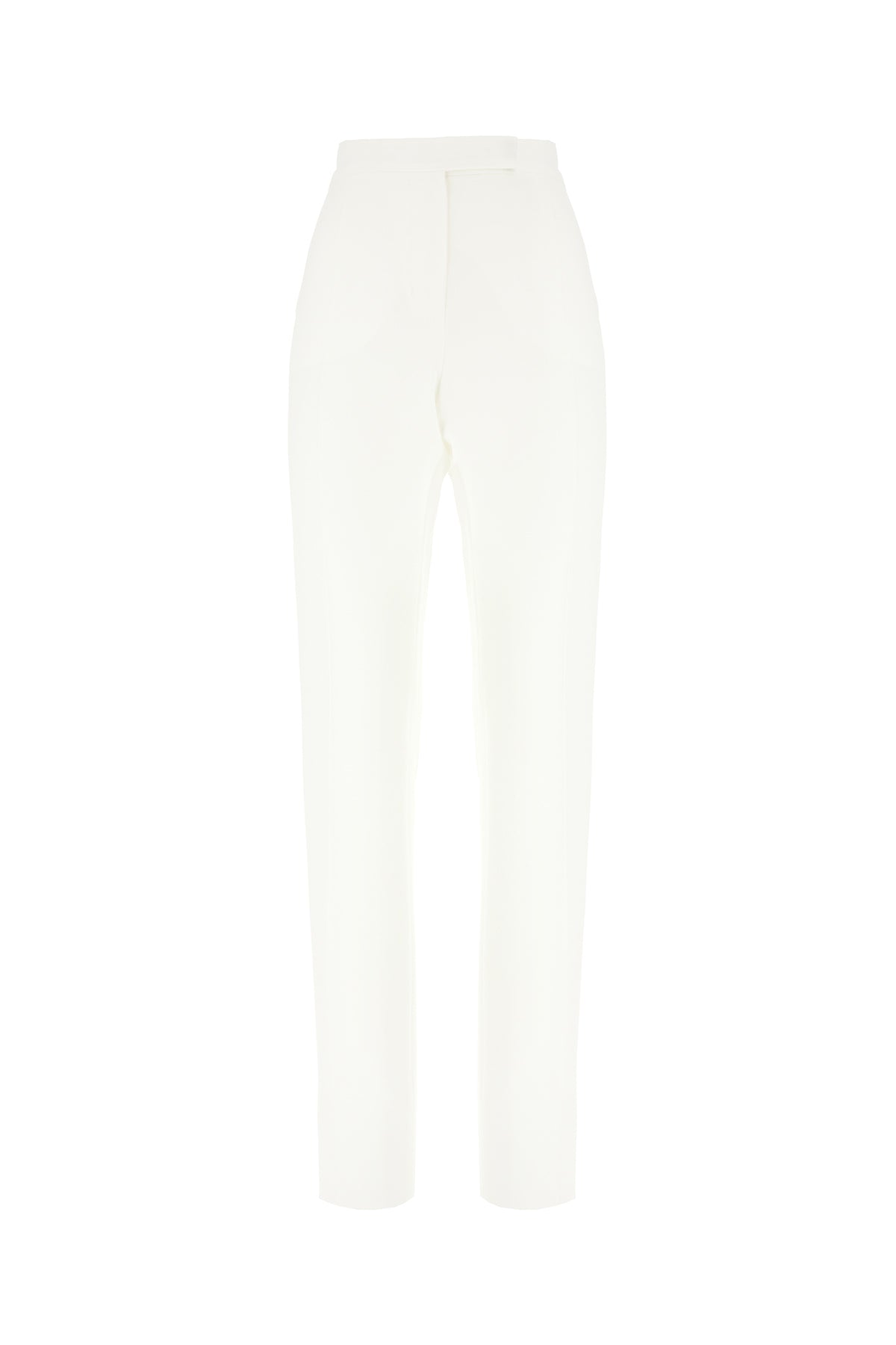 Max Mara Pianoforte Pantalone in misto triacetato bianco