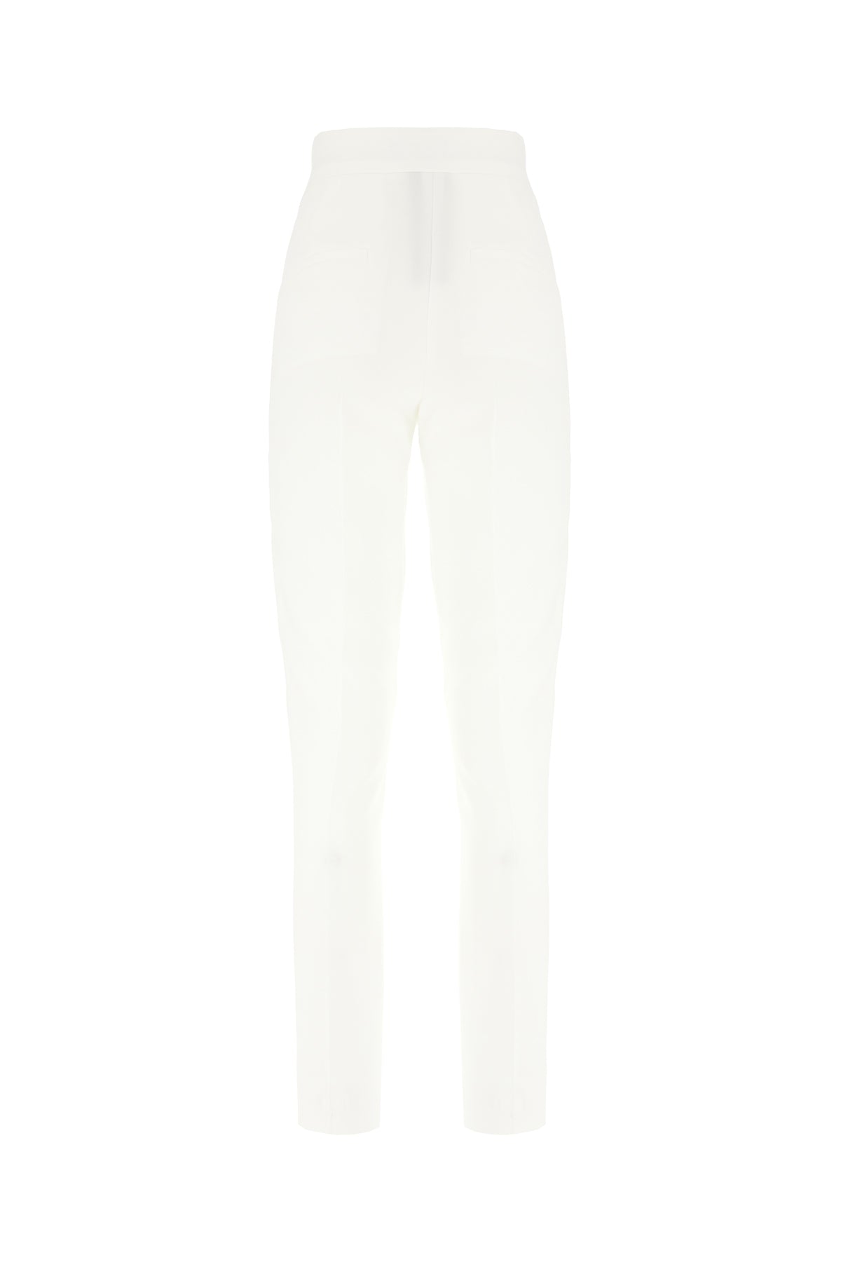 Max Mara Pianoforte Pantalone in misto triacetato bianco, view 2