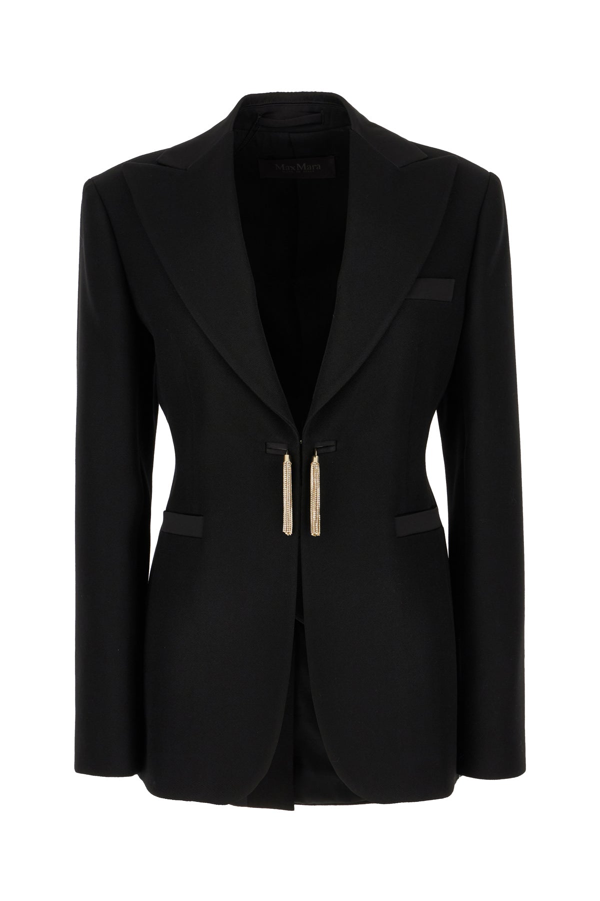 Max Mara Pianoforte Giacca in lana nera