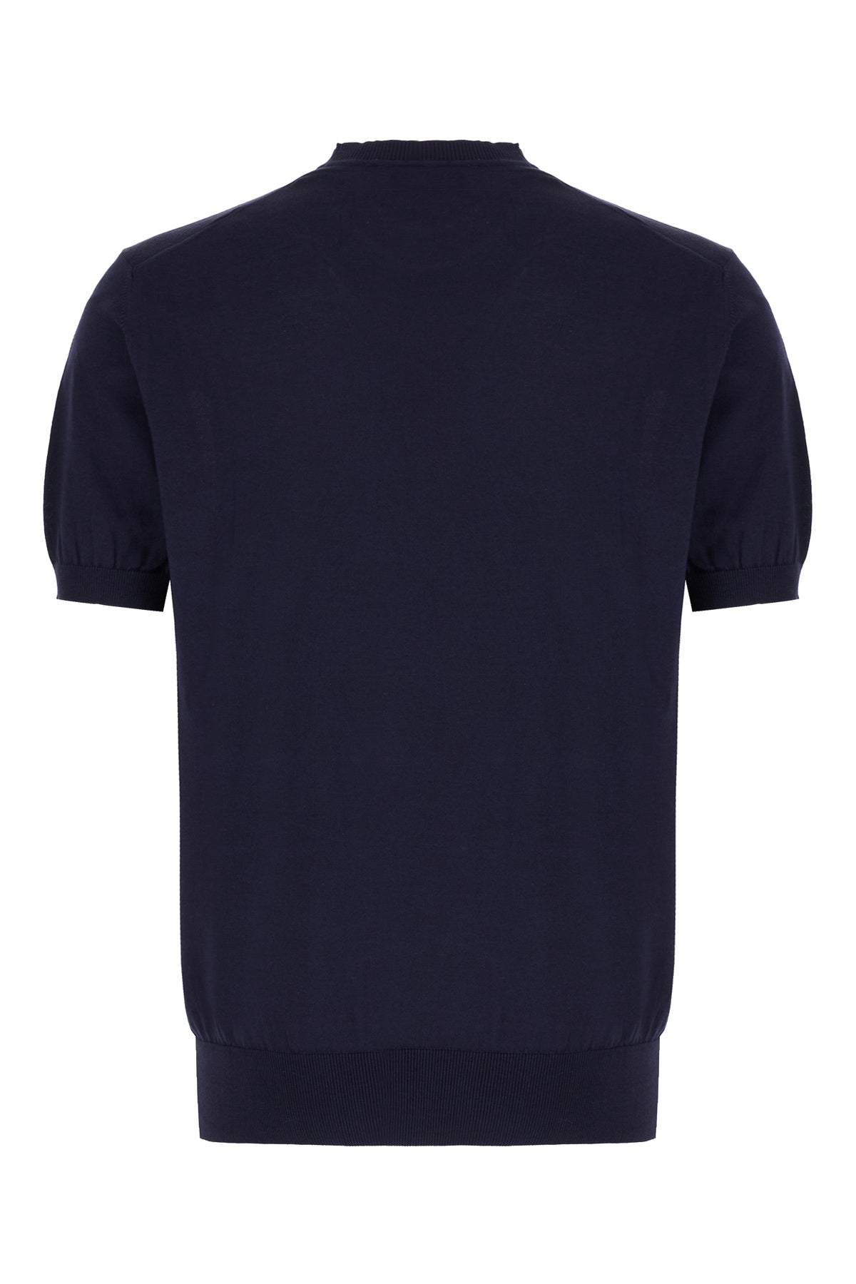 ALPHA STUDIO T-shirt in misto cotone blu notte, view 2