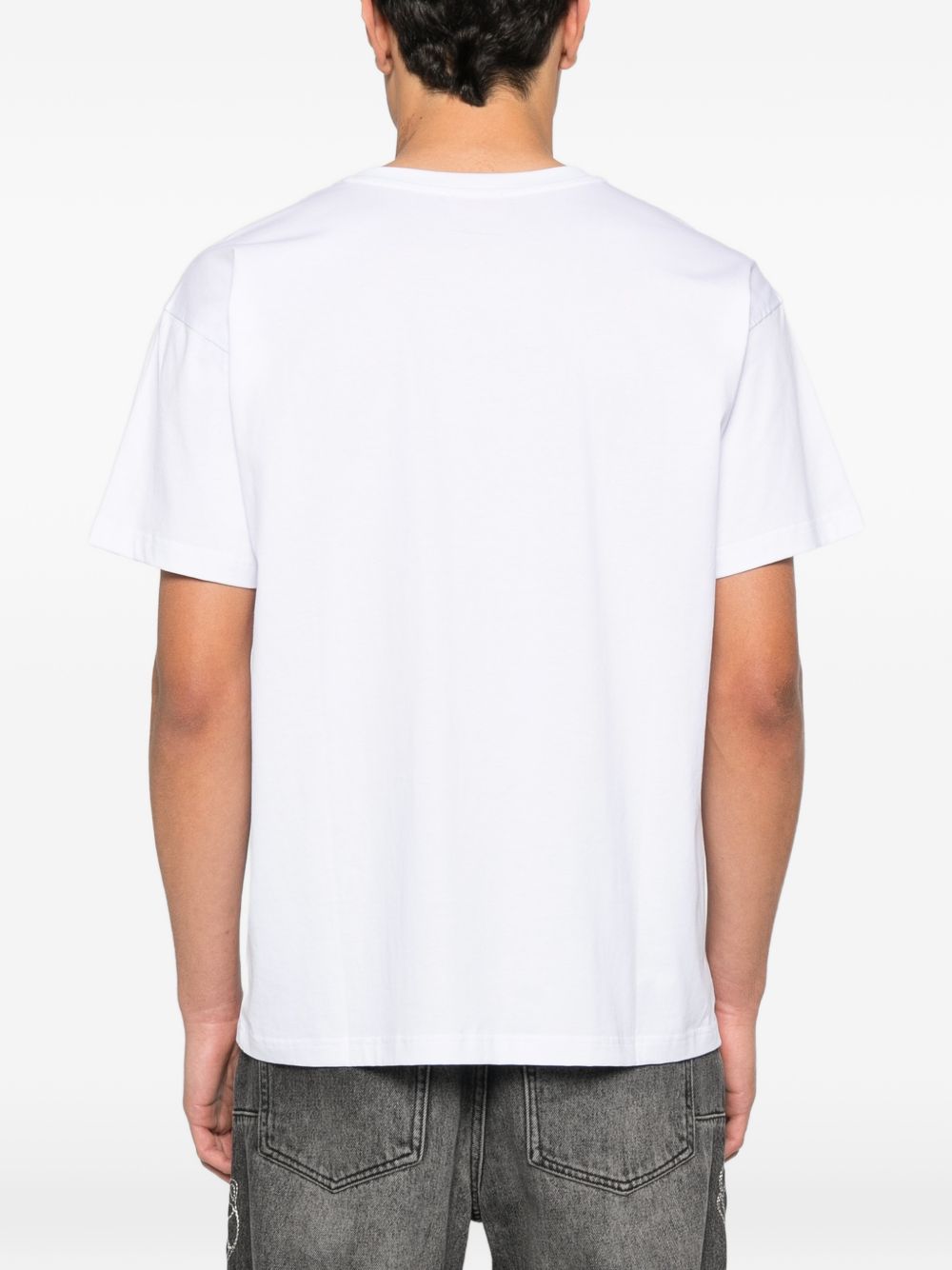 Diesel T-shirt in cotone bianco, view 2