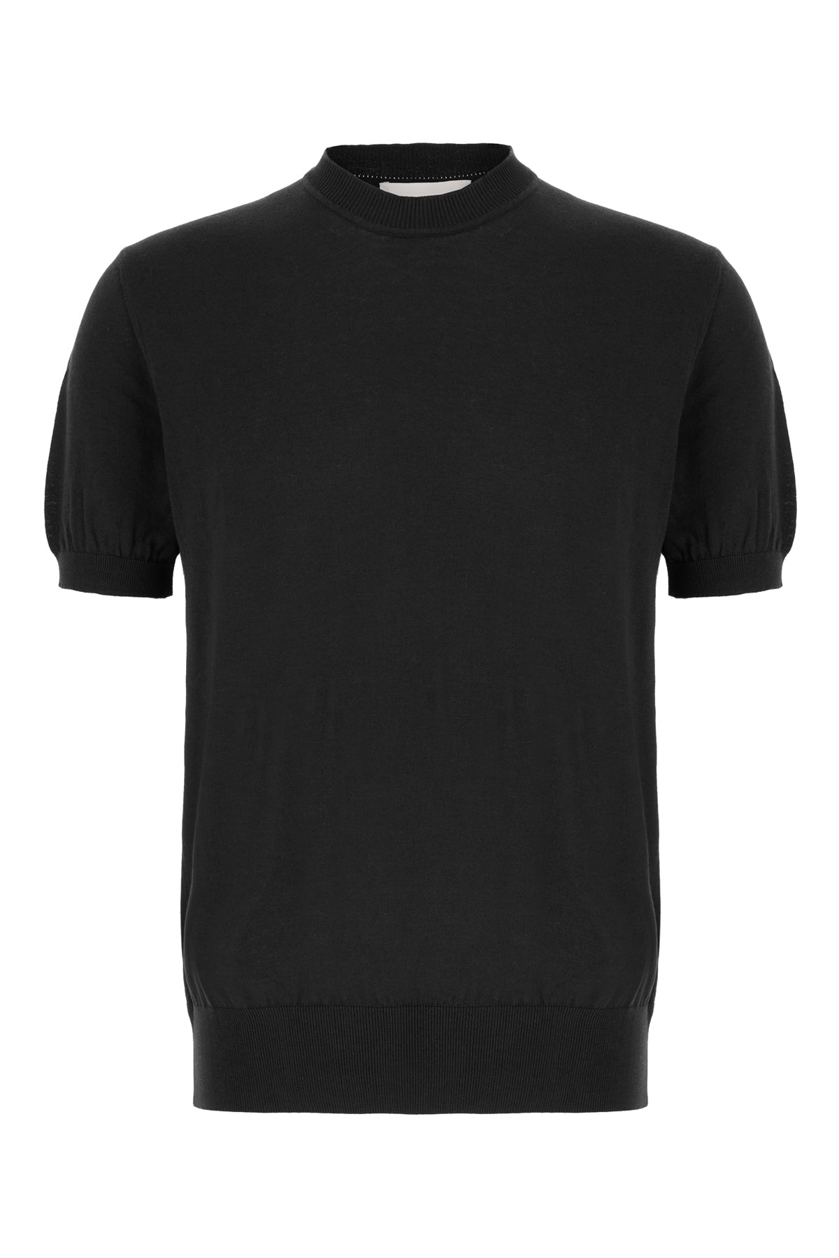 ALPHA STUDIO T-shirt in misto cotone nero