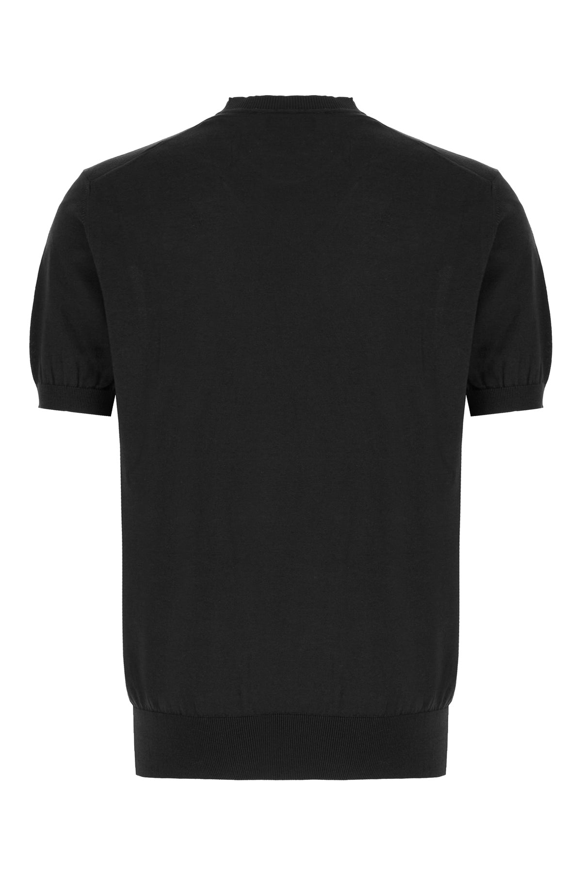 ALPHA STUDIO T-shirt in misto cotone nero, view 2