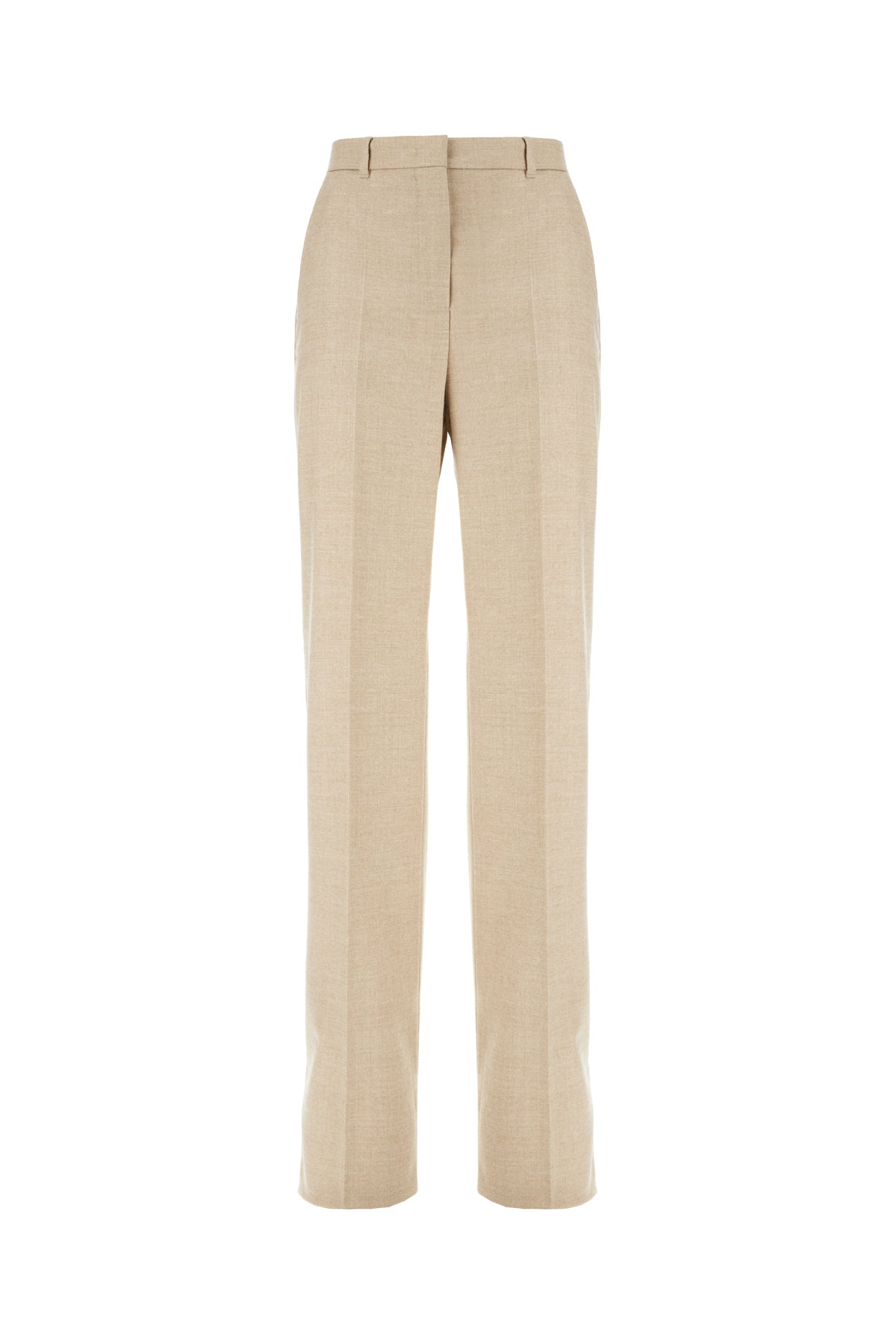 Max Mara Studio Pantalone in lana stretch sabbia