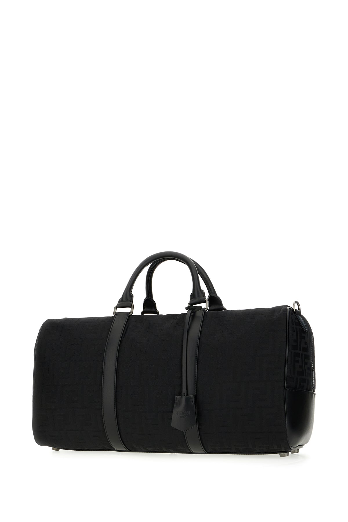 Fendi Borsa da viaggio grande in nylon nero, view 2