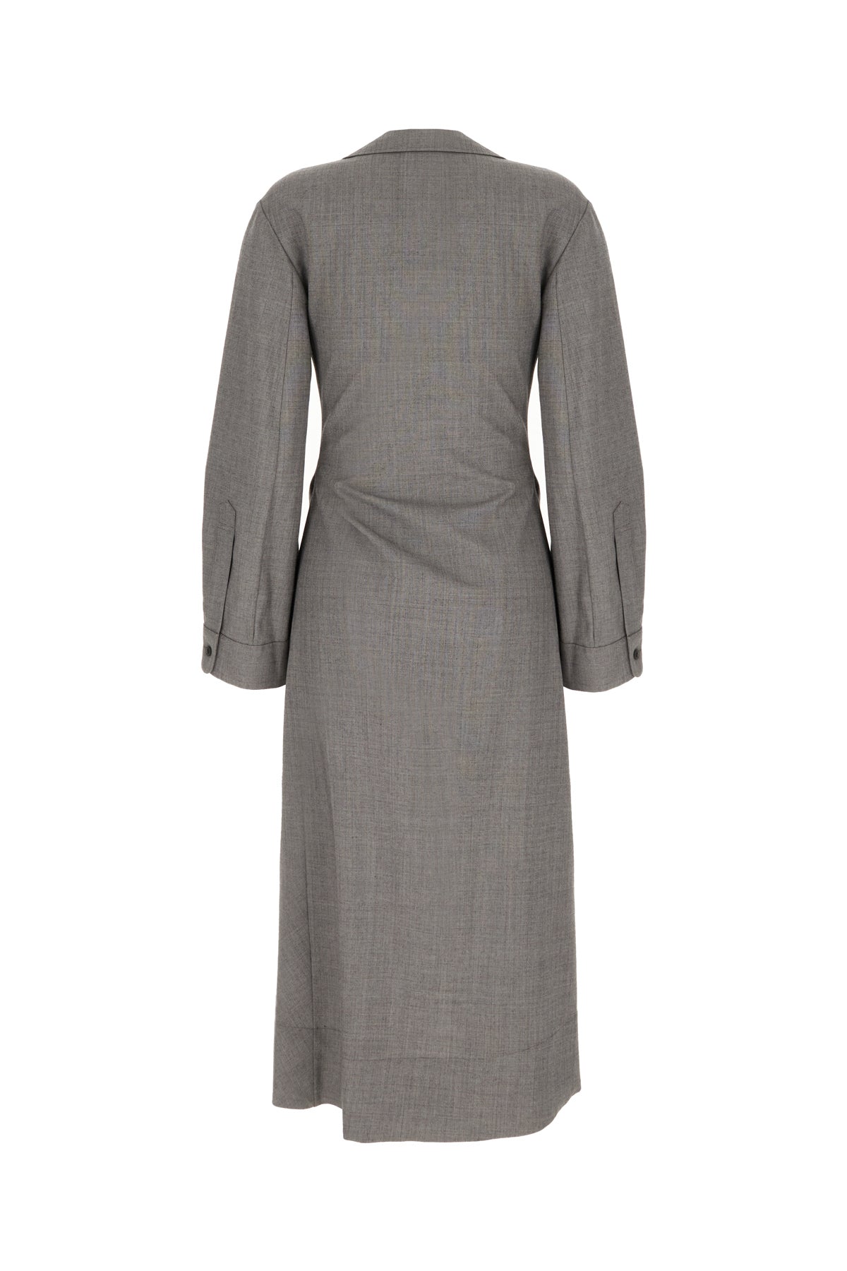 Tory Burch Abito in lana grigia, view 2