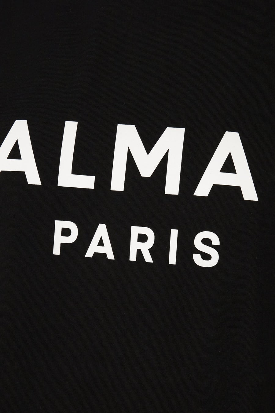 Balmain T-shirt in cotone nero, view 3