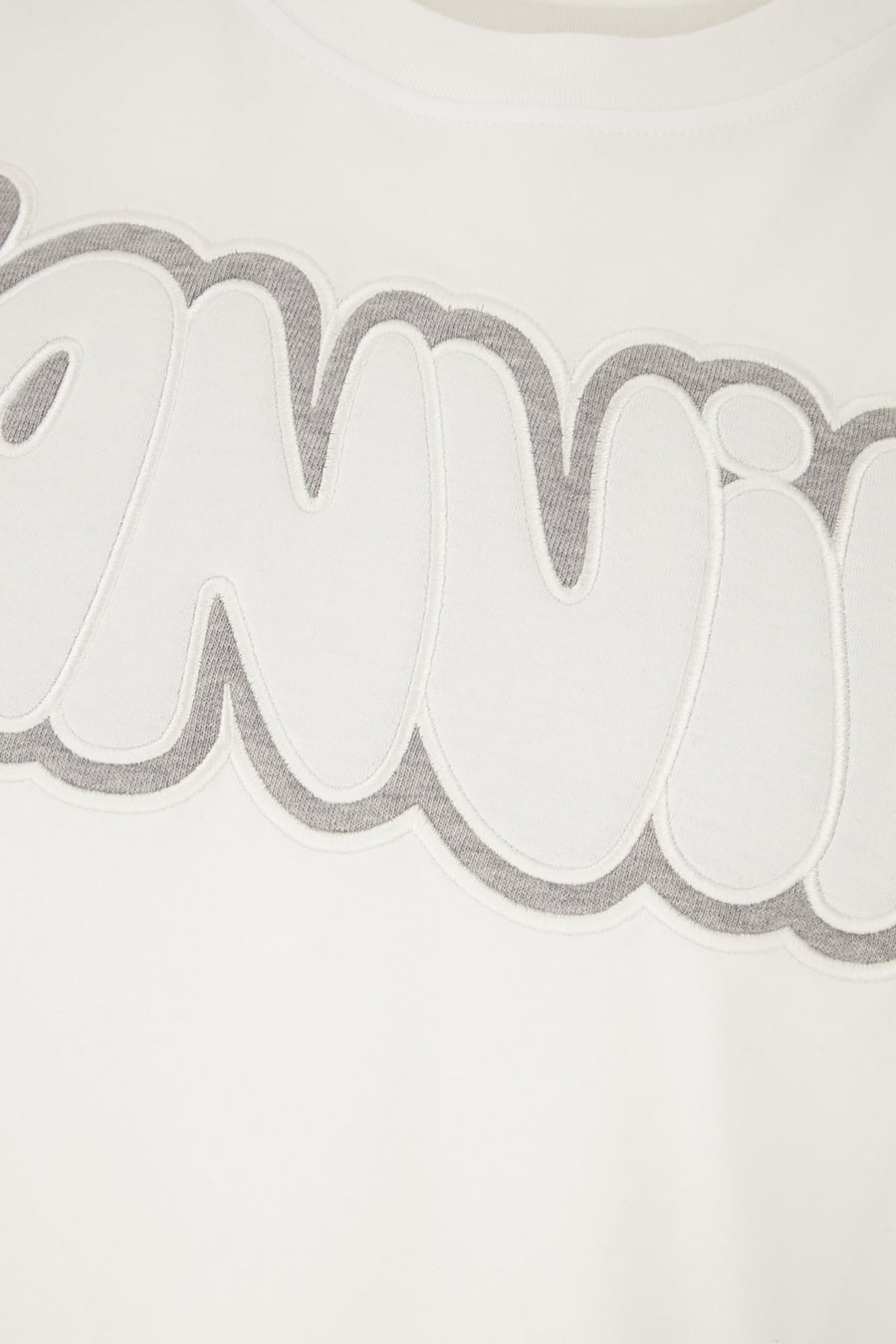 LANVIN T-shirt in cotone bianco, view 3