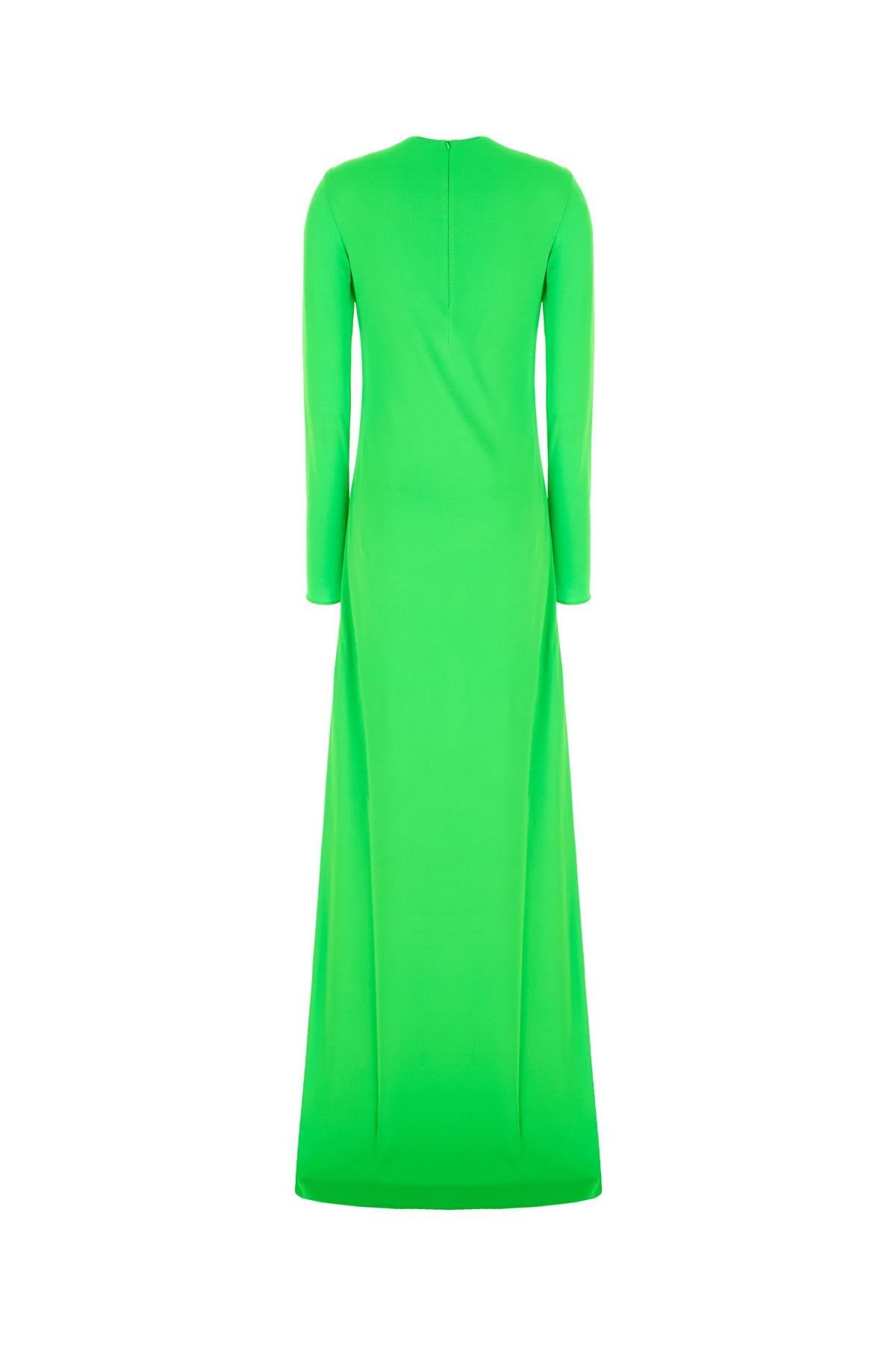 Tom Ford Abito lungo in viscosa verde fluo, view 2