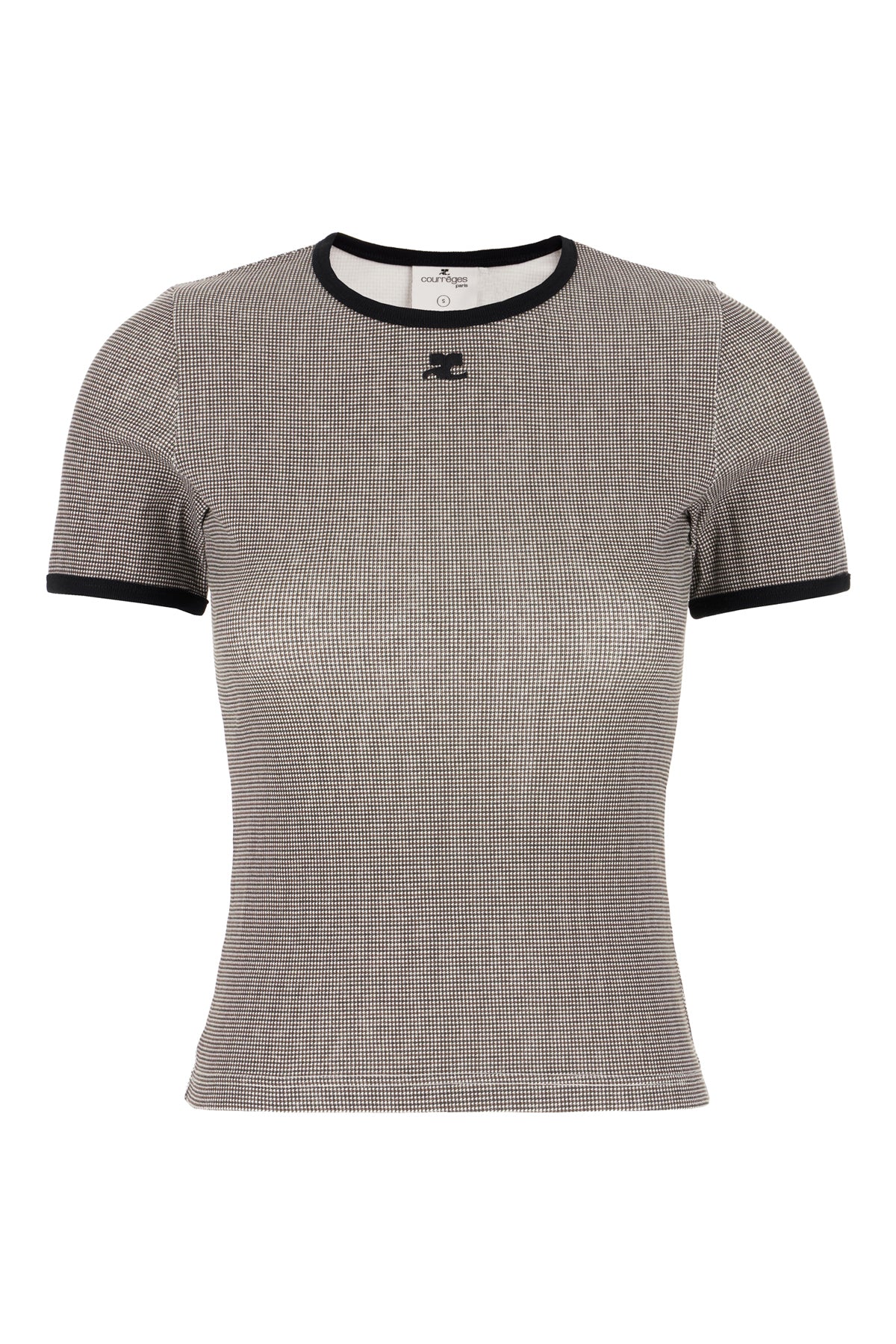 COURREGES T-shirt in cotone stampato