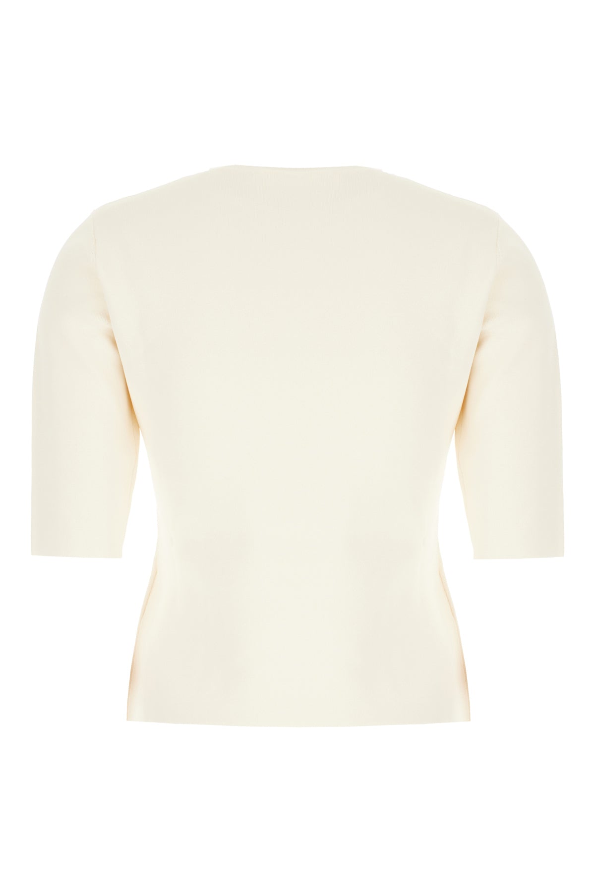 Max Mara Maglione in misto viscosa avorio, view 2