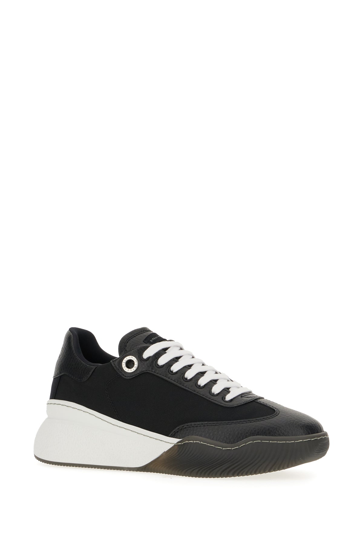 Stella McCartney Sneakers Loop nere in eco nylon e alter mat, view 2