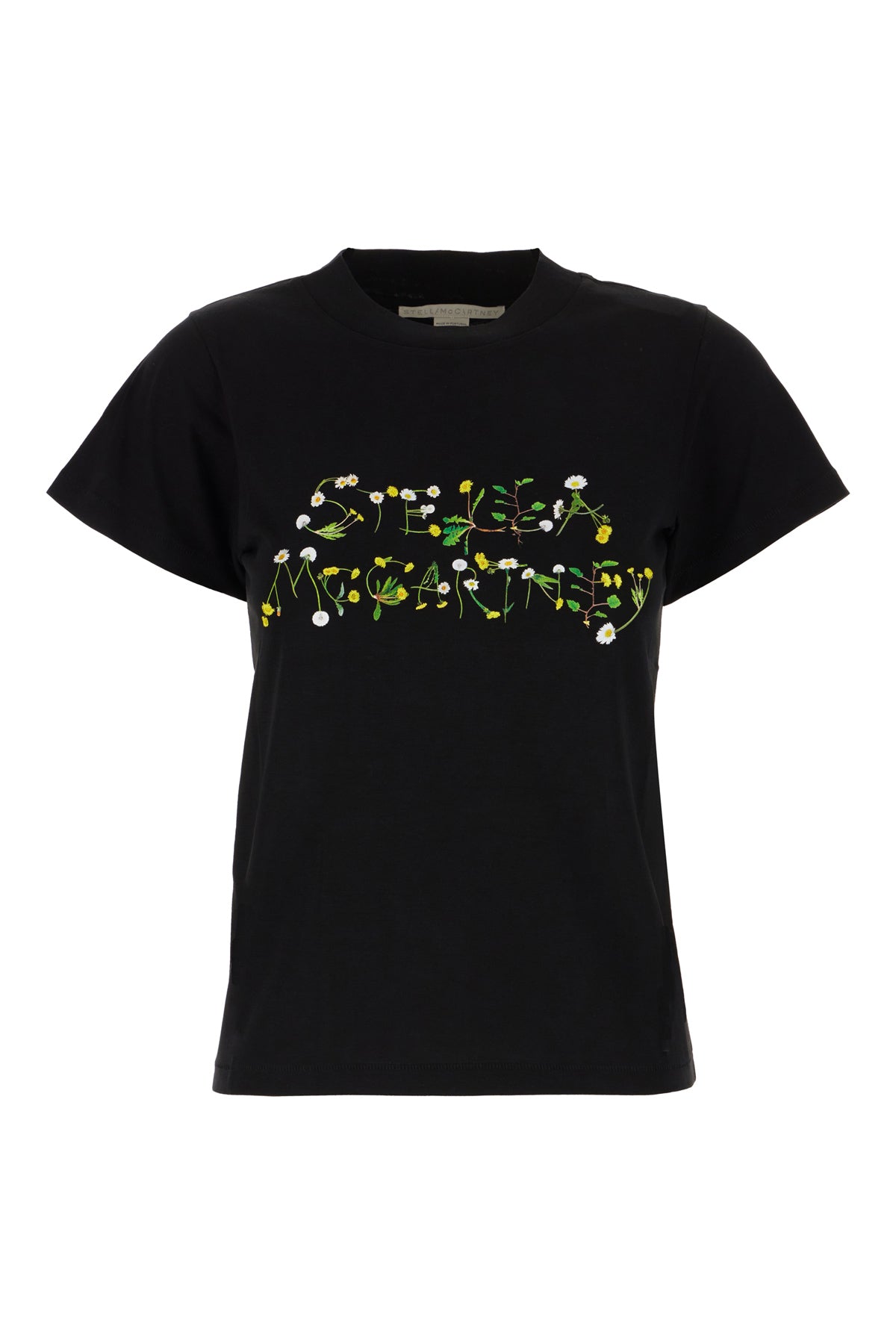 Stella McCartney T-shirt in cotone nero
