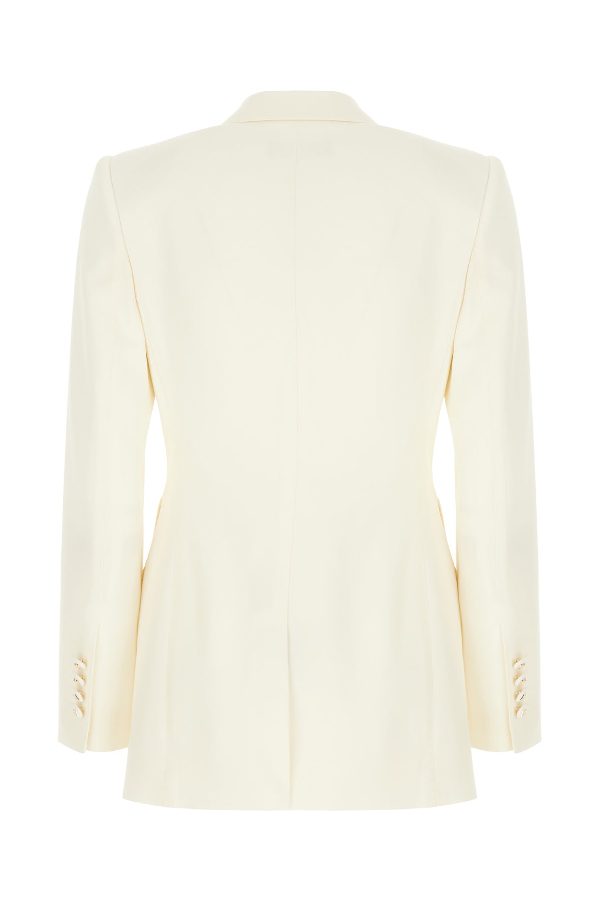 Dolce & Gabbana Giacca in lana stretch avorio, view 2