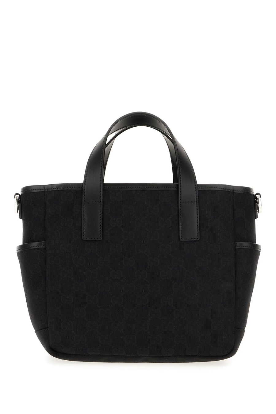 Gucci Borsa a mano in tela nera, view 3