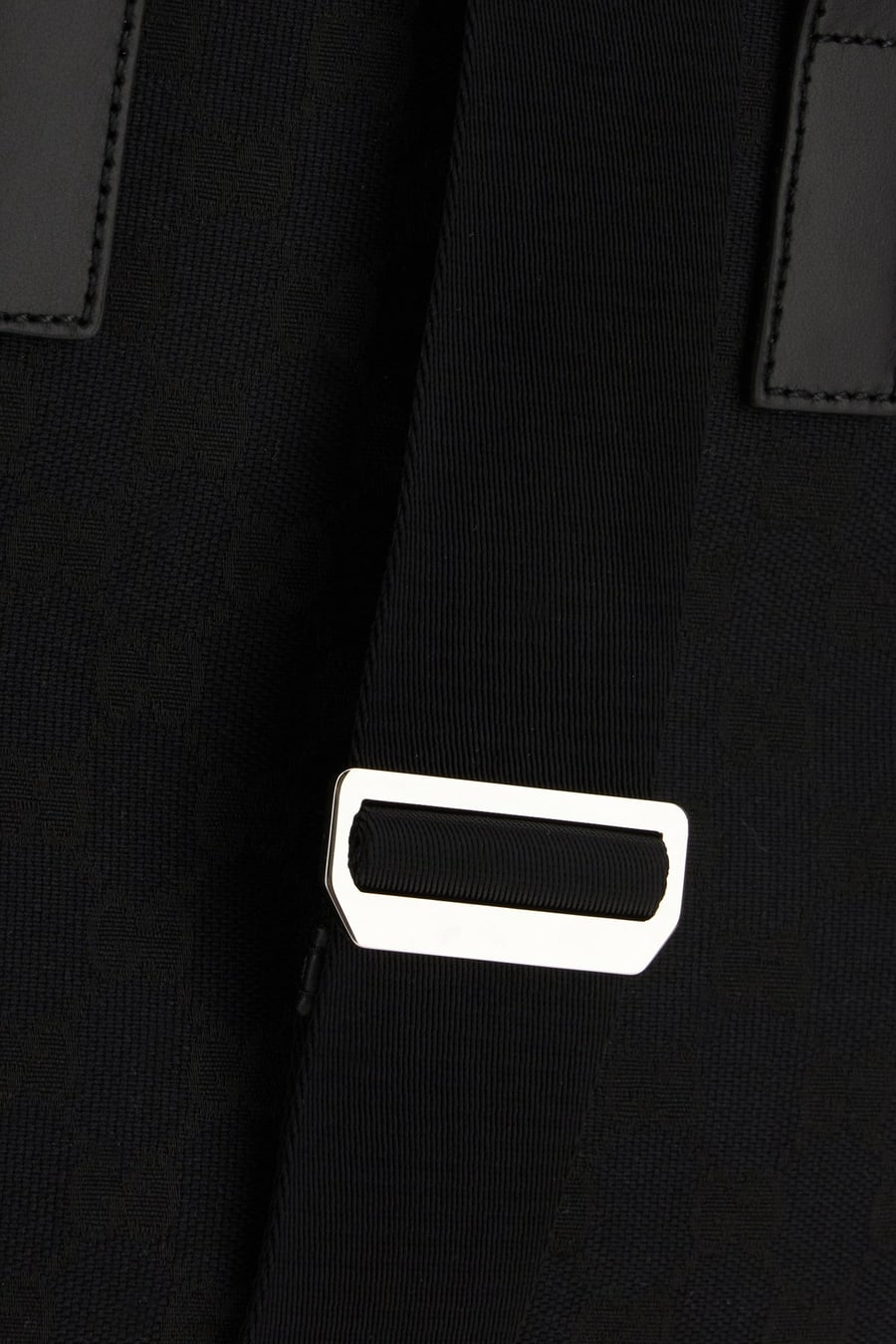 Gucci Borsa a mano in tela nera, view 4