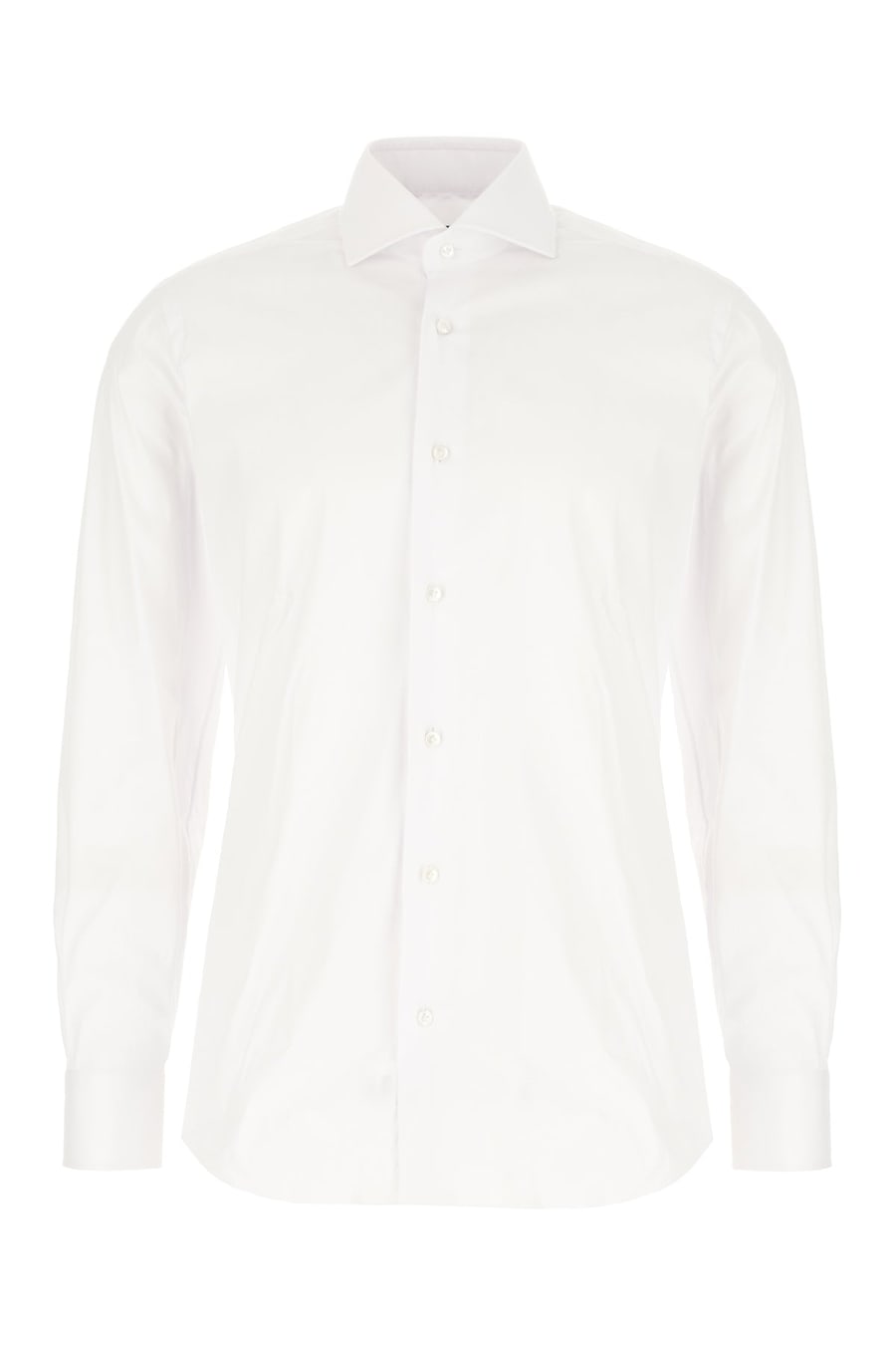 BARBA Camicia in popeline bianco