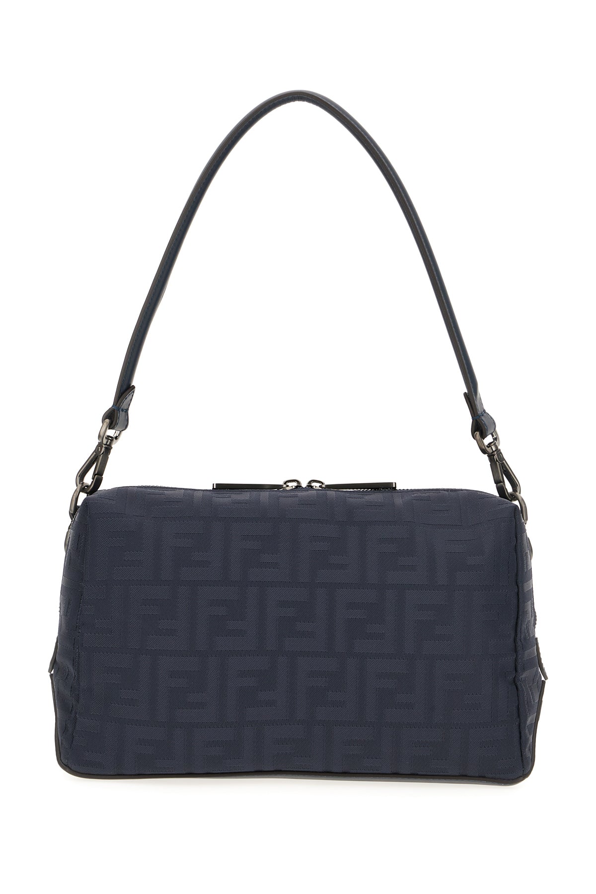 Fendi Borsa a spalla Lui Medium in tela blu notte